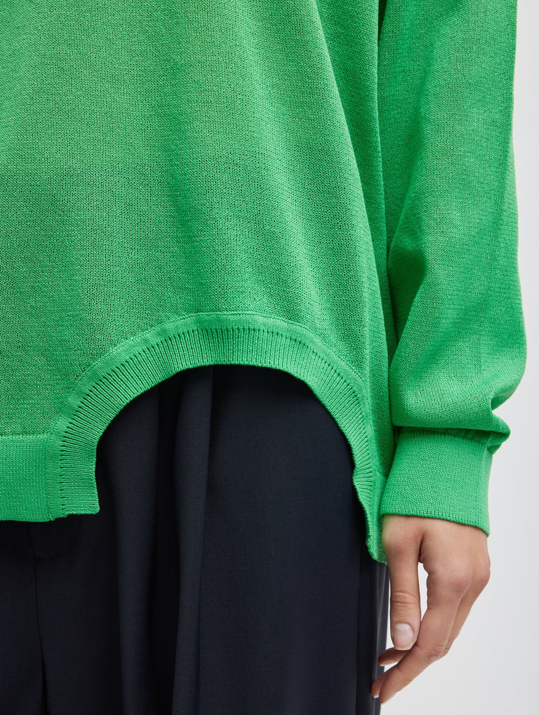Crispy Cutout Sweater in Green - Image 2