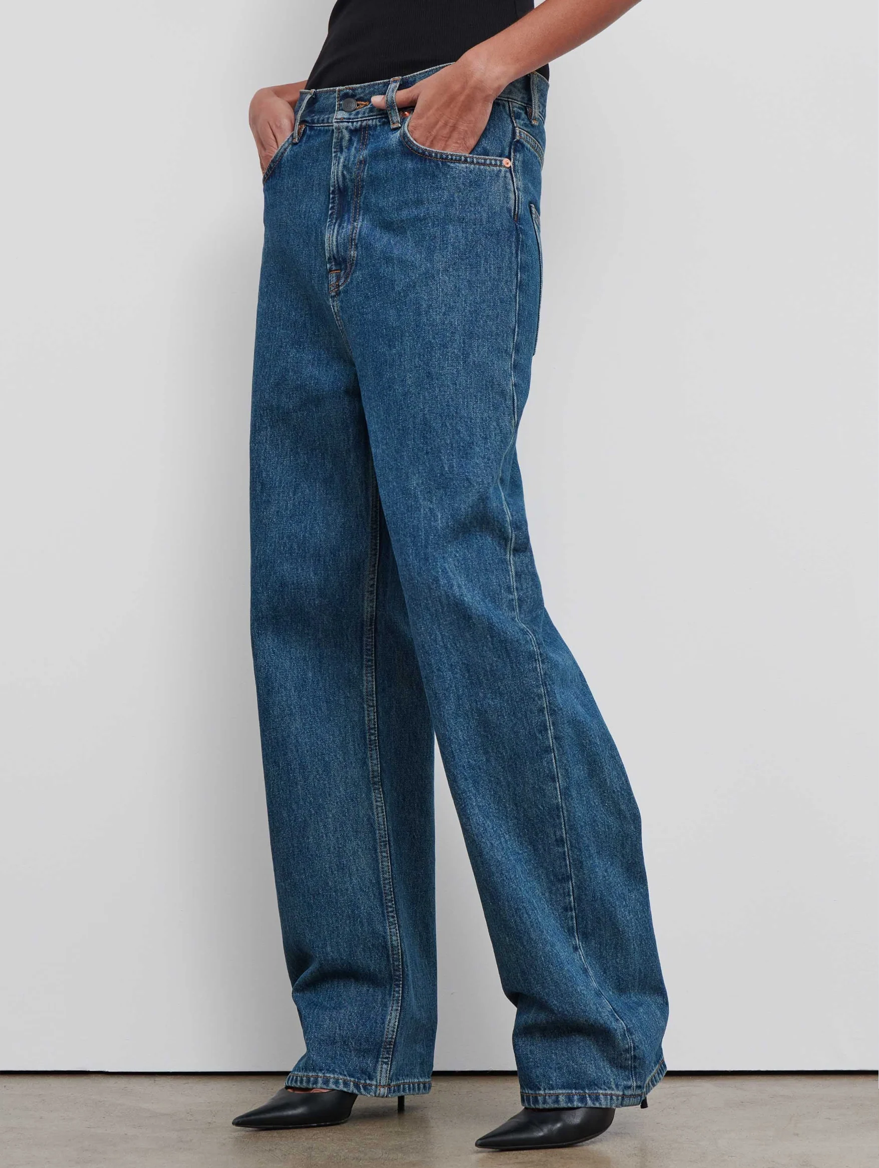 Denim Low Rise Jean in Indigo - Image 4