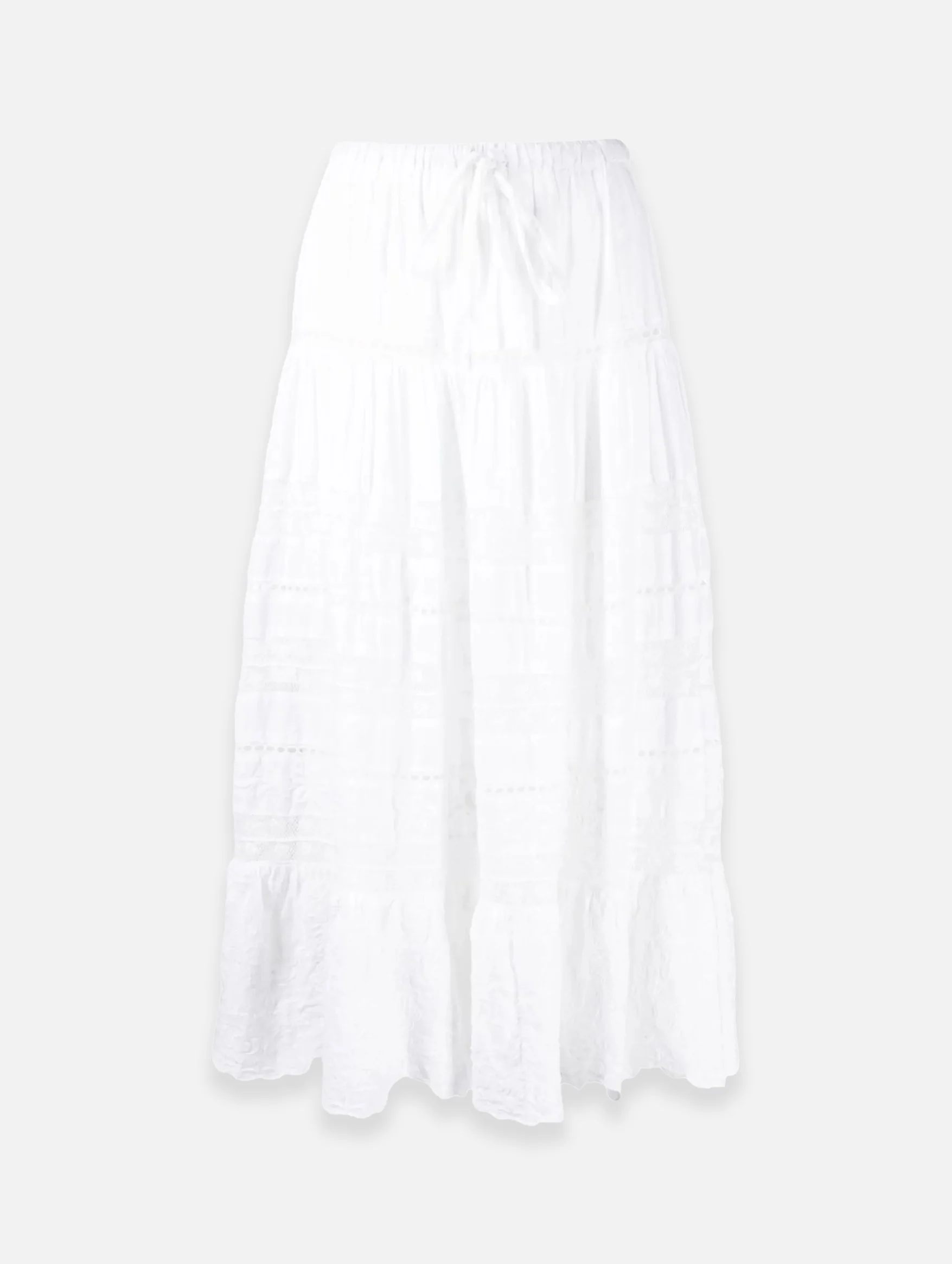 Donna Cotton Skirt in White