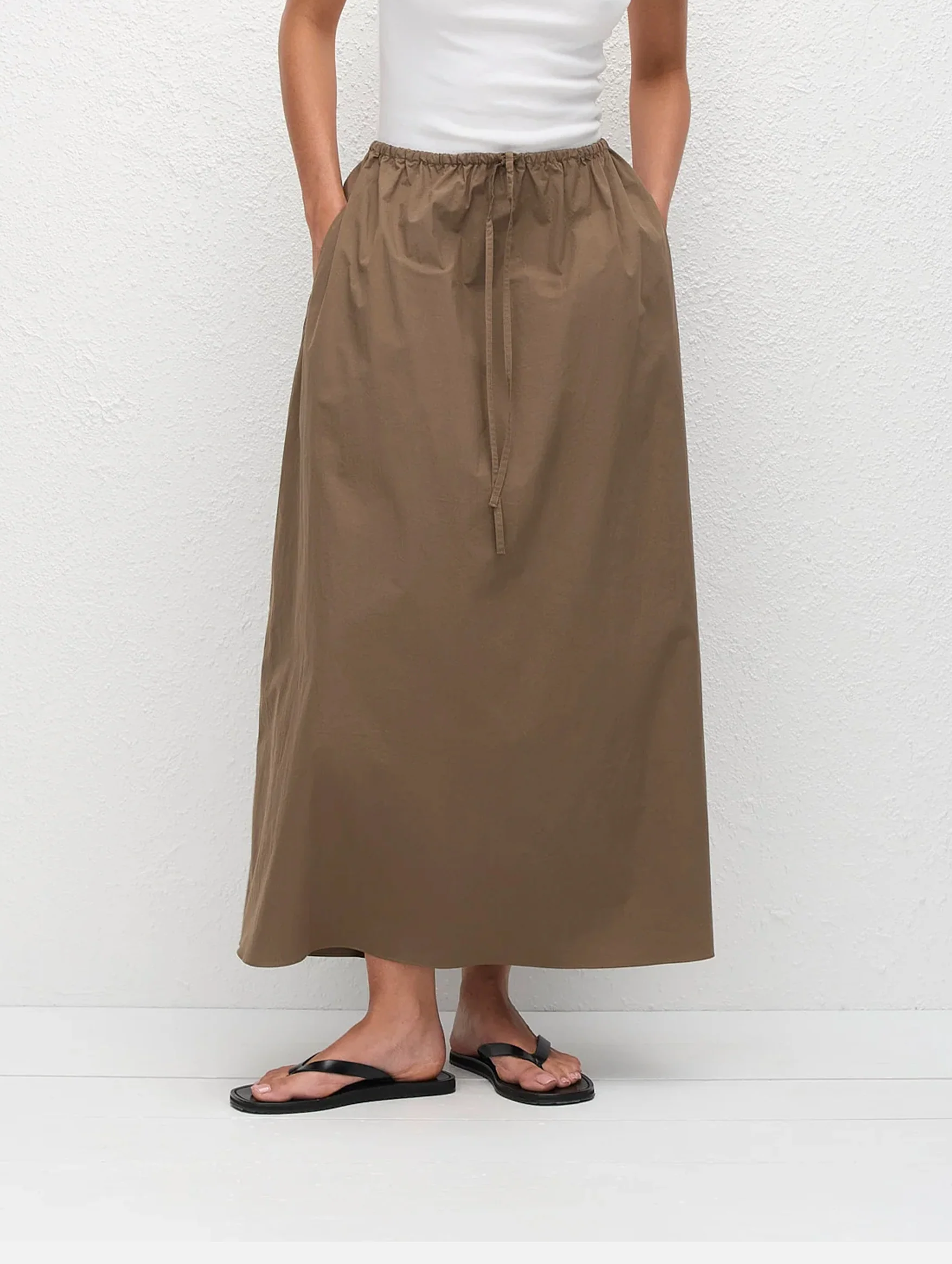 Drawcord Skirt in Birch - Image 3