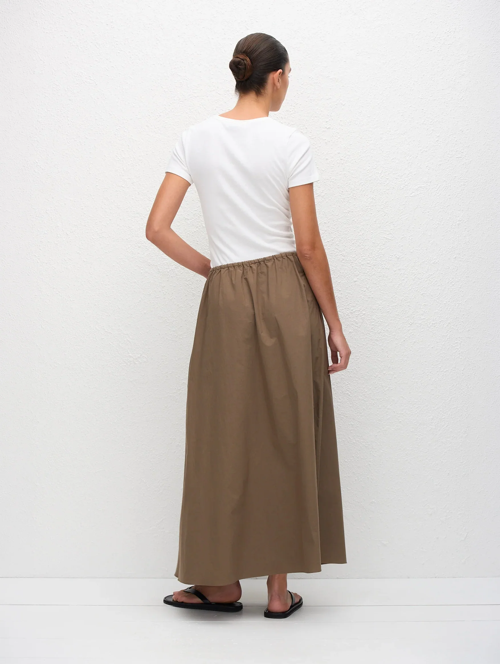 Drawcord Skirt in Birch - Image 5