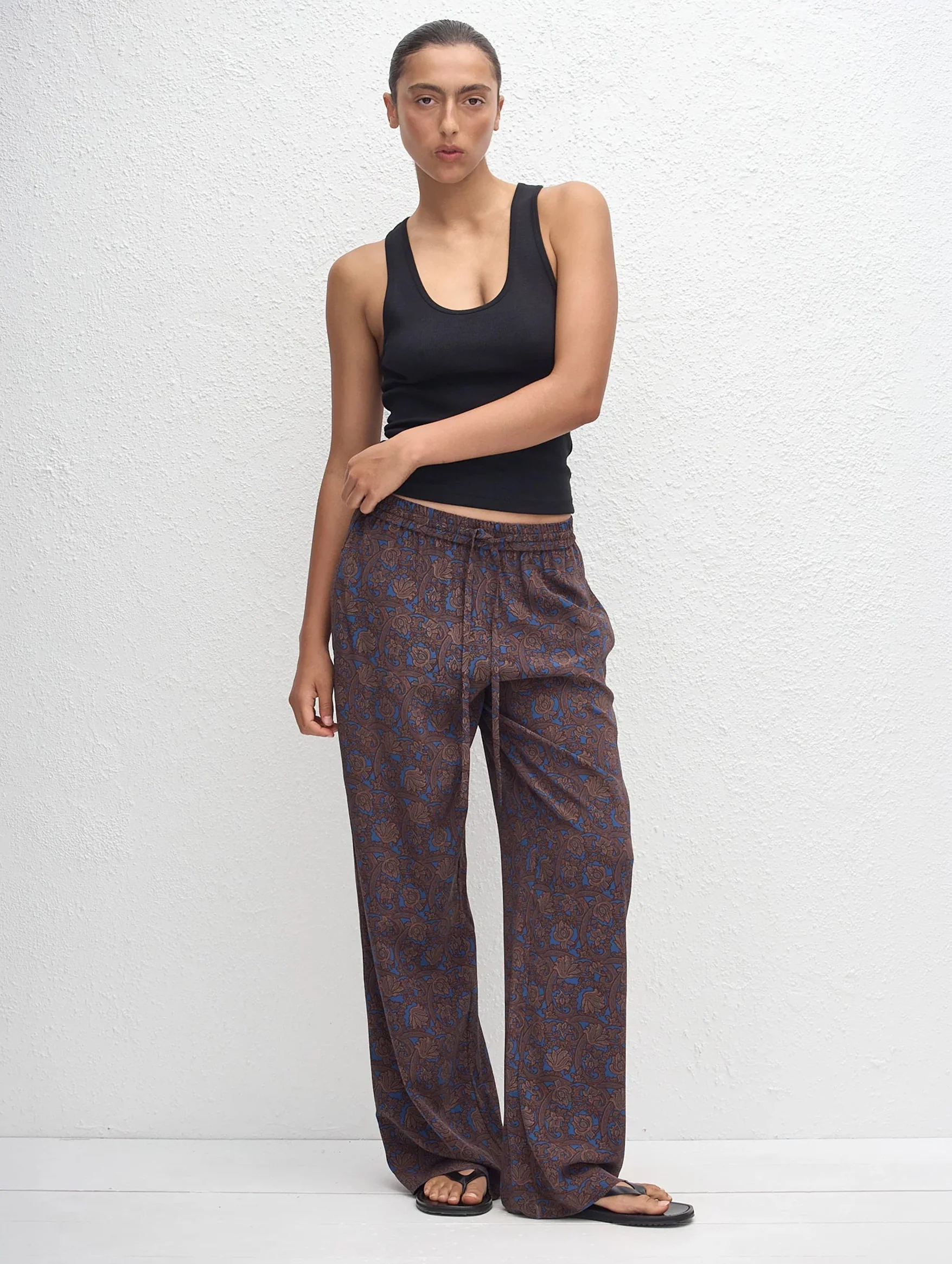 Drawstring Trouser in Marrakesh - Image 2