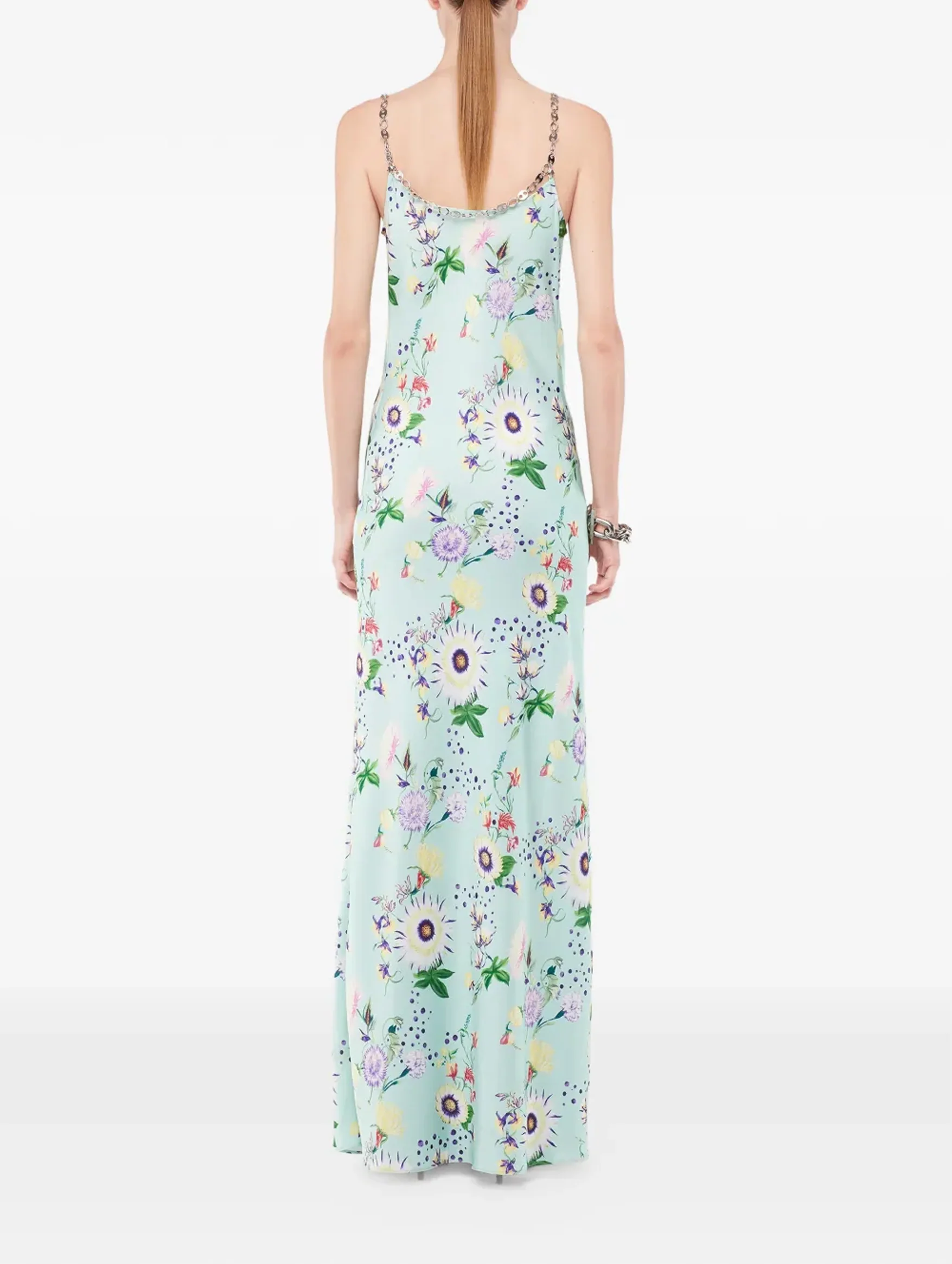 Dress With Chain Details in Floral - Image 3