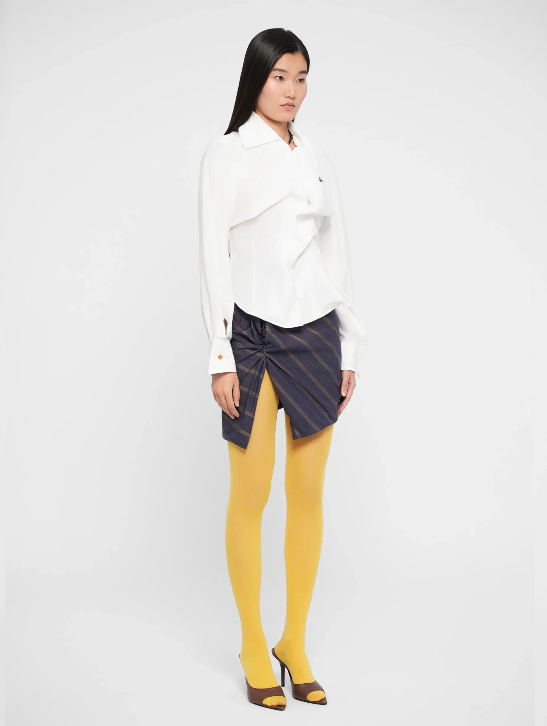 Drunken Long Sleeve Shirt in White - Image 3