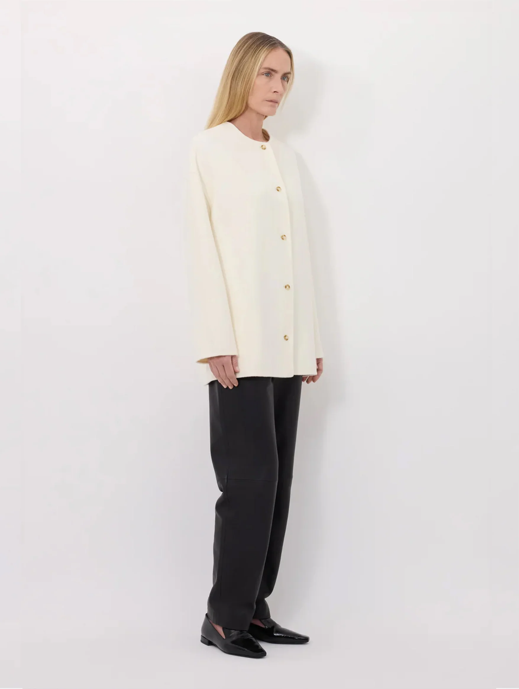 Dunne Coat in Ivory - Image 3