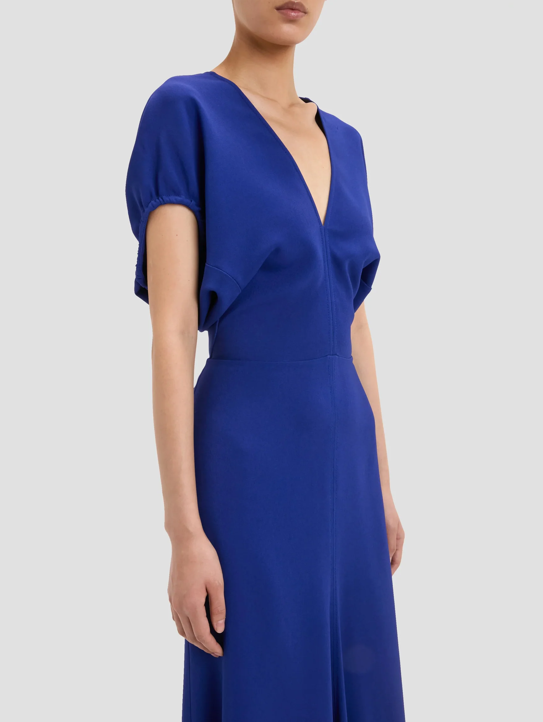 Edith Midi Dress in Bright Indigo - Image 4