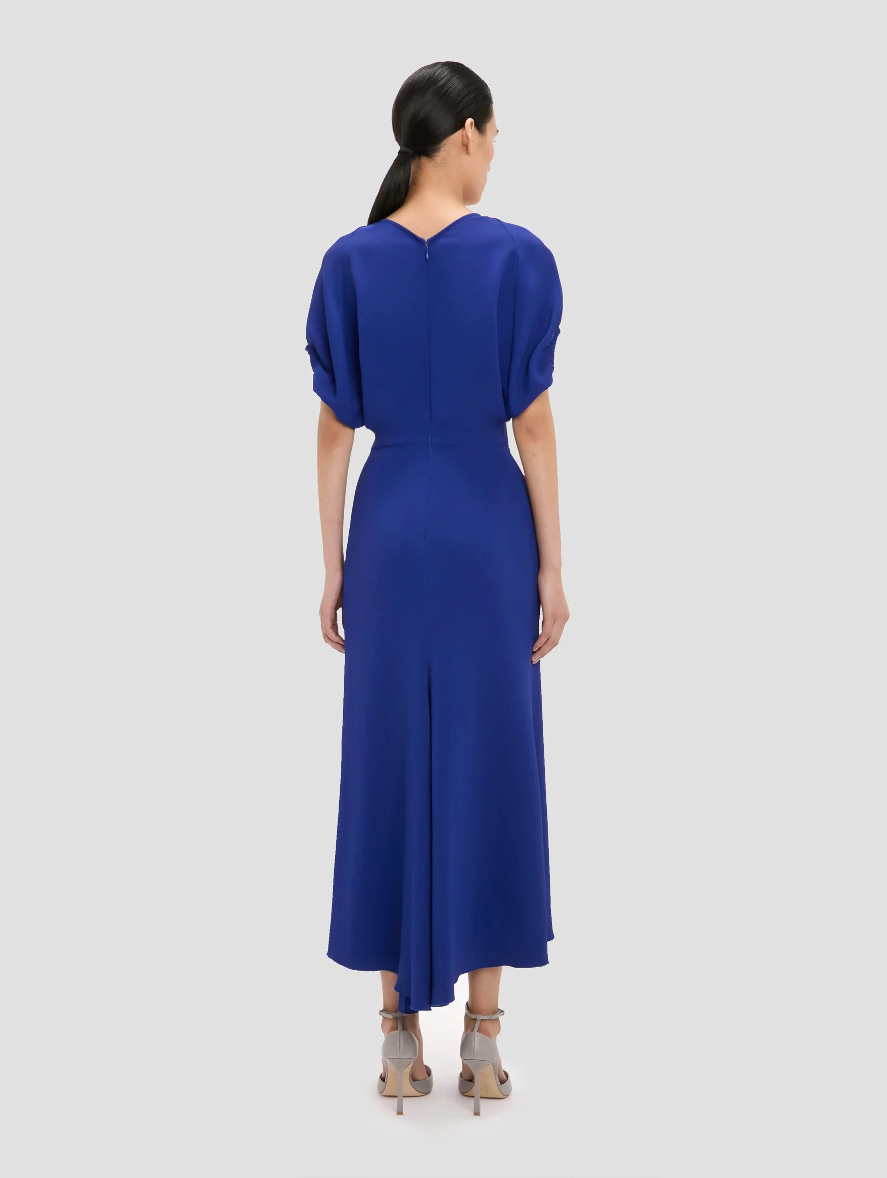 Edith Midi Dress in Bright Indigo - Image 5
