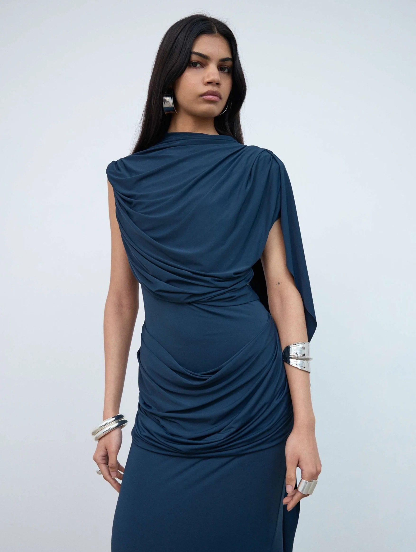 Elara Maxi Dress In Midnight - Image 3