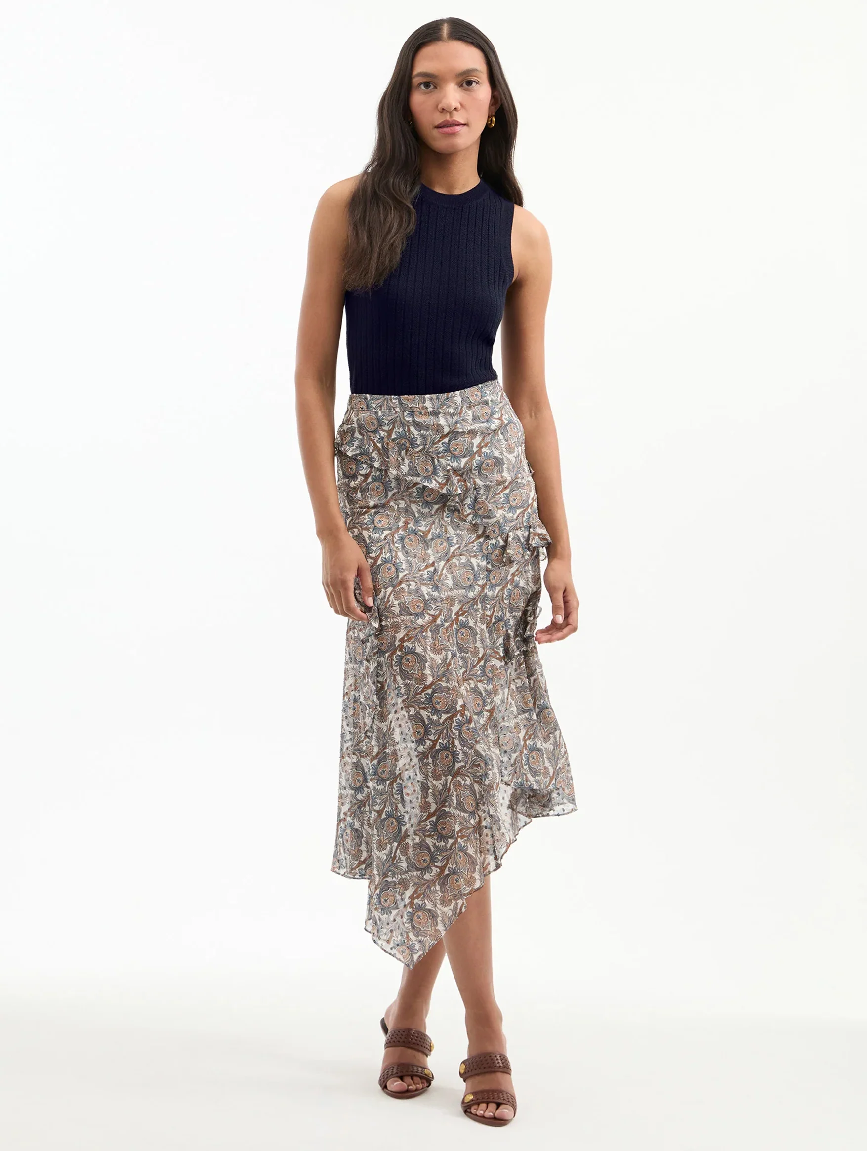 Eleonora Skirt in Dove Multi - Image 2