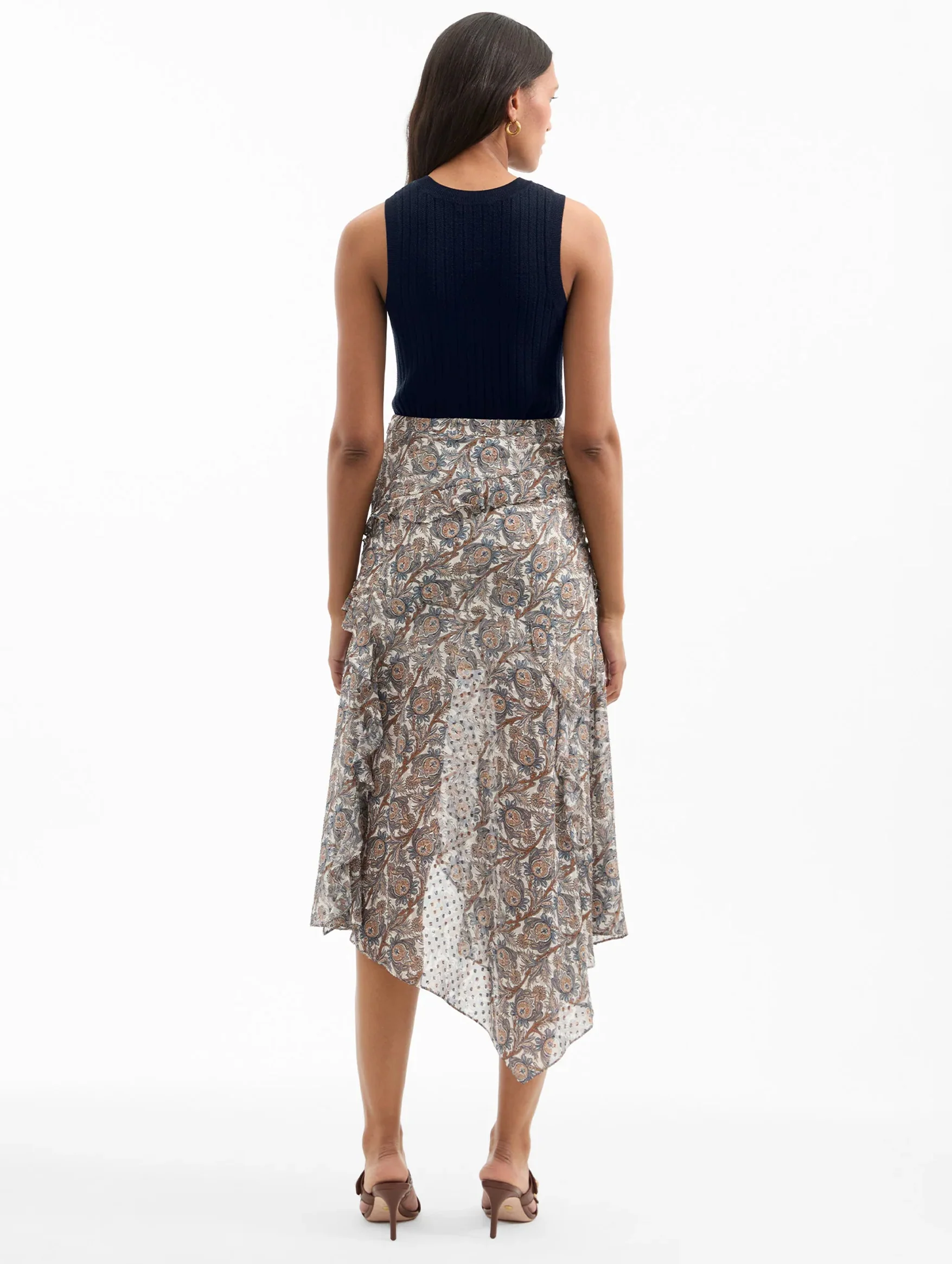 Eleonora Skirt in Dove Multi - Image 6