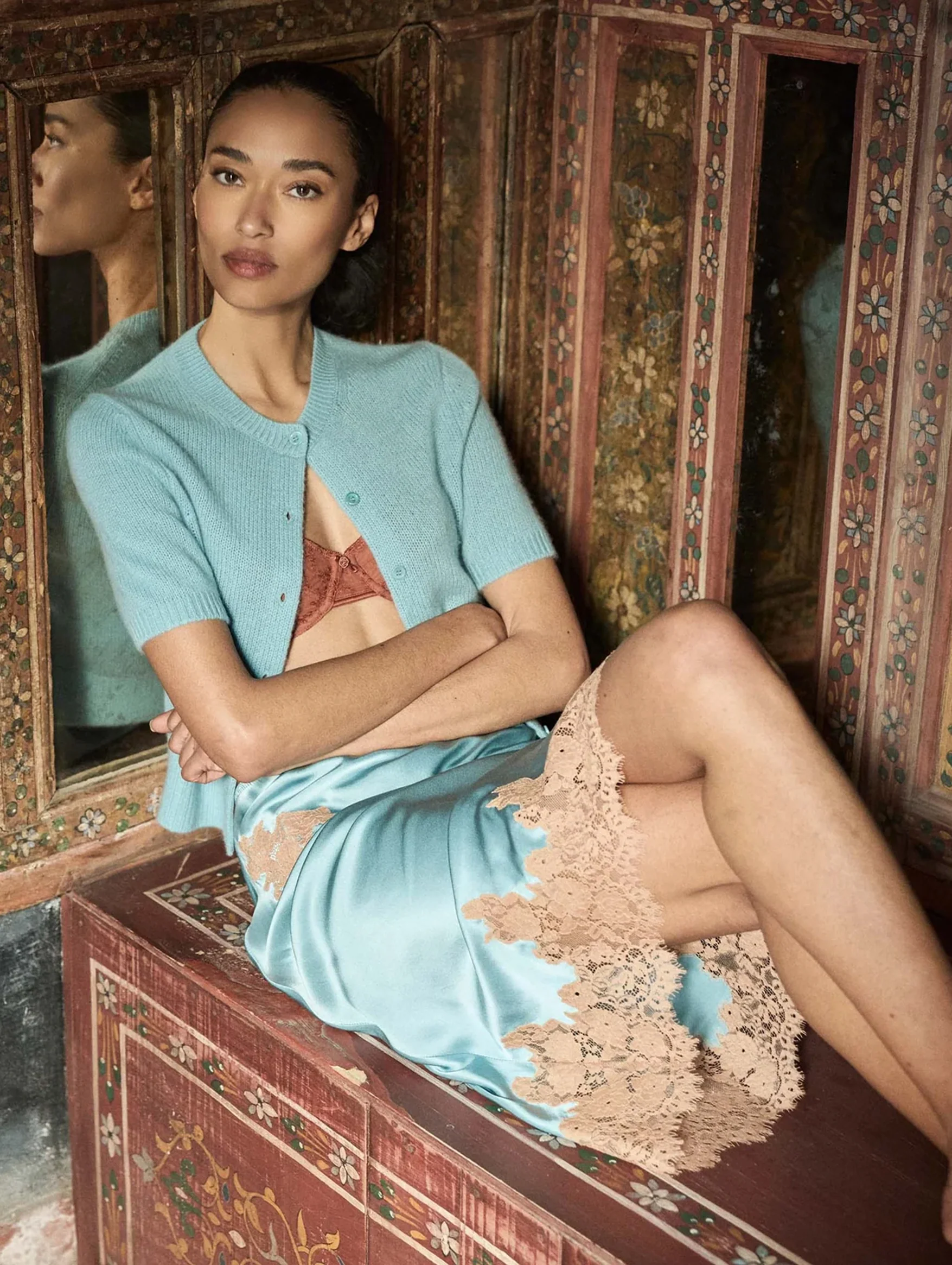 Elowette Skirt in Deep Aquamarine - Image 2