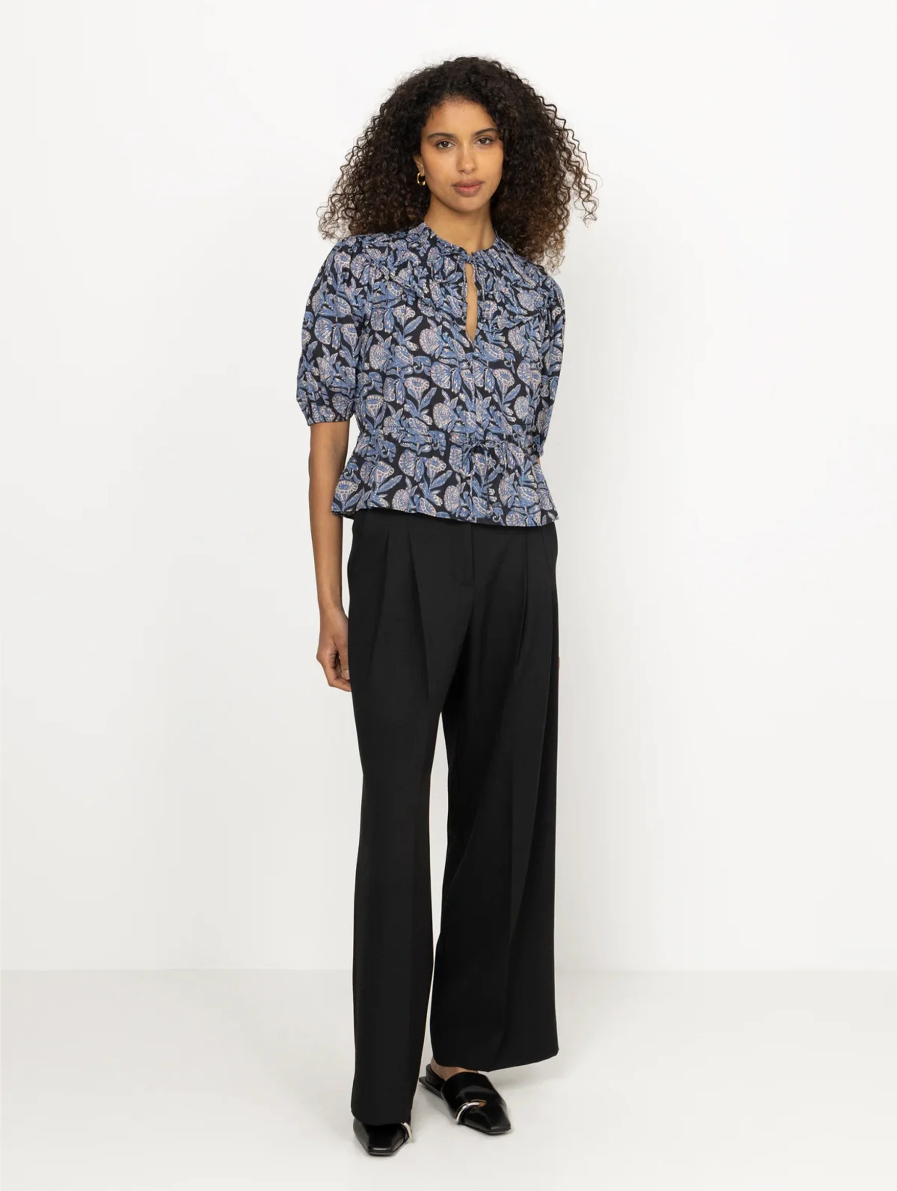 Elvie Cotton Top in Zinnia - Image 2