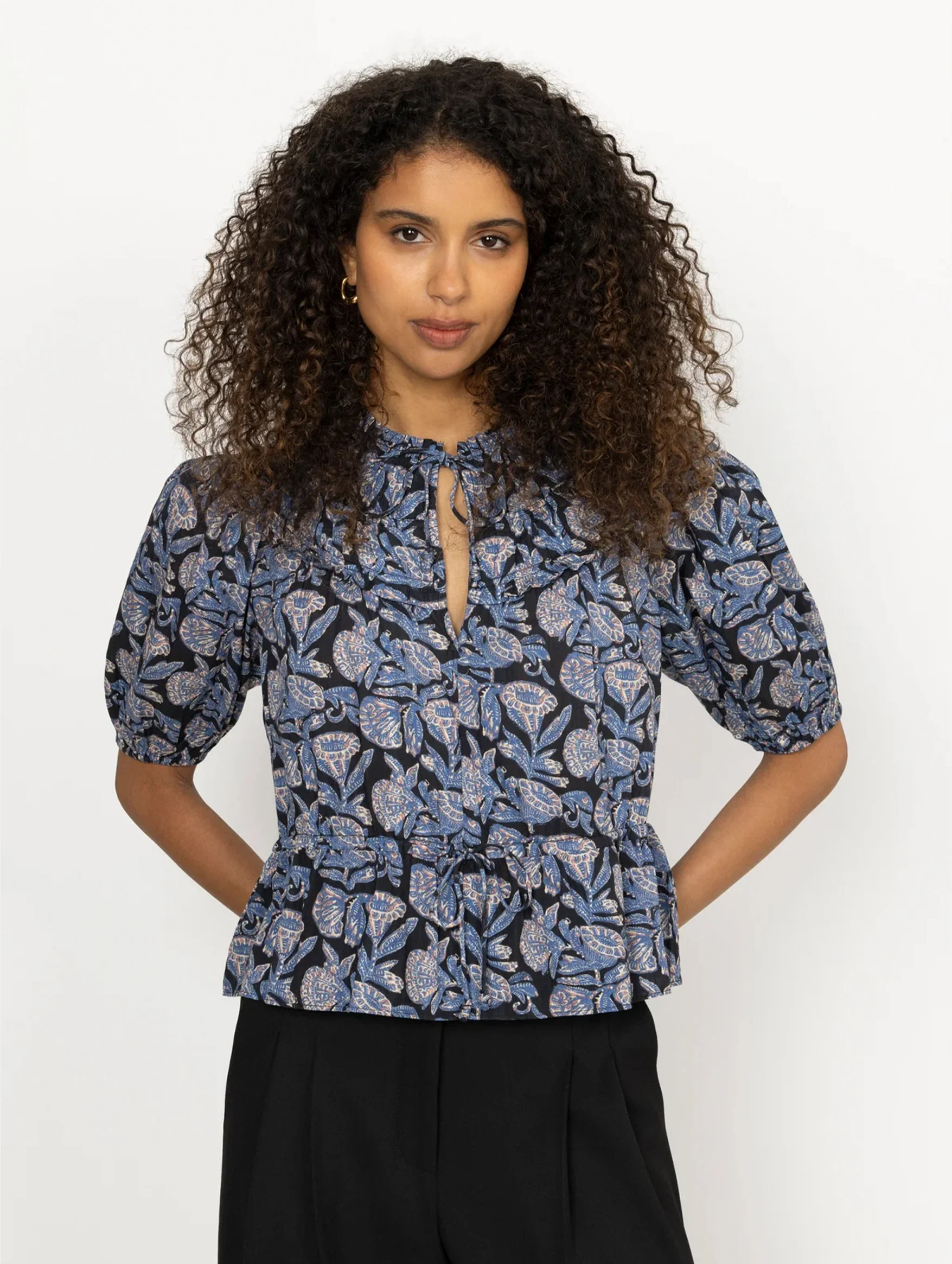 Elvie Cotton Top in Zinnia - Image 3