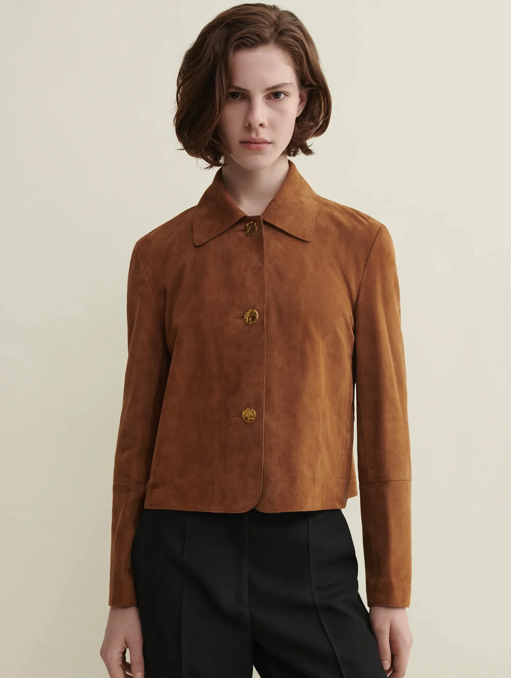 Emilla Suede Jacket in Whiskey - Image 3