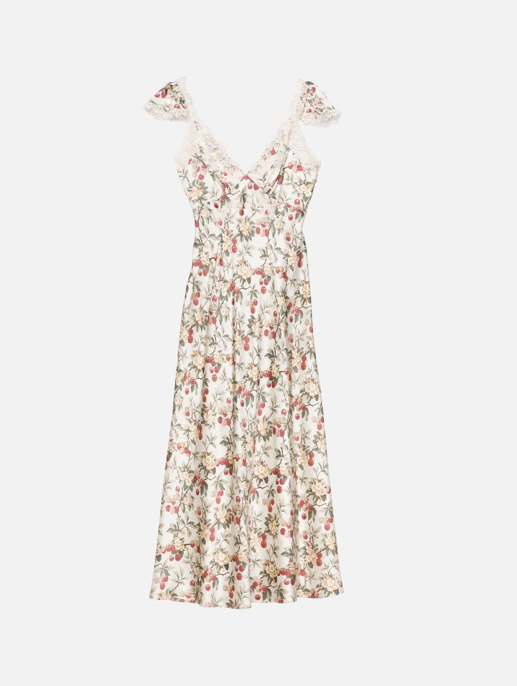 Fiona Dress in Cerise Et Fleur