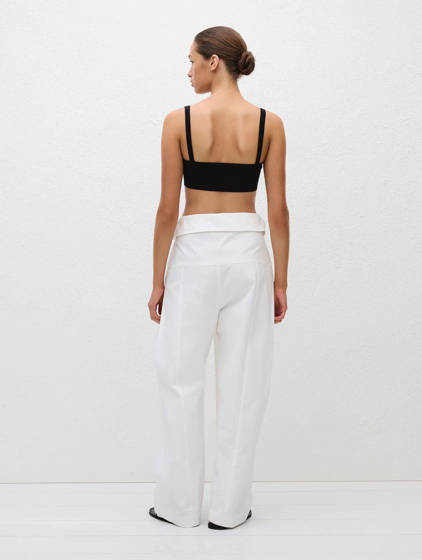 Fisherman Drawcord Pant in Chalk - Image 5