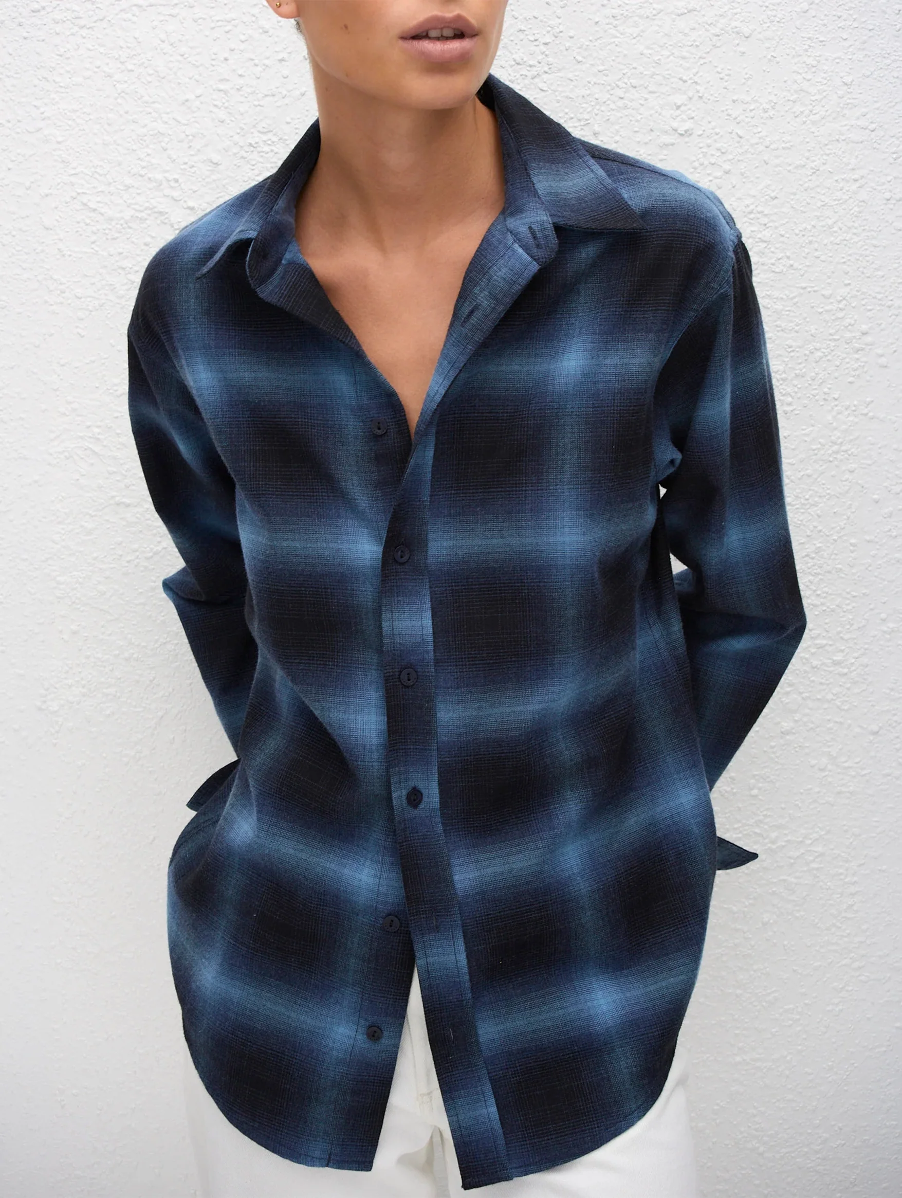 Flannel Shirt in Midnight Check - Image 5