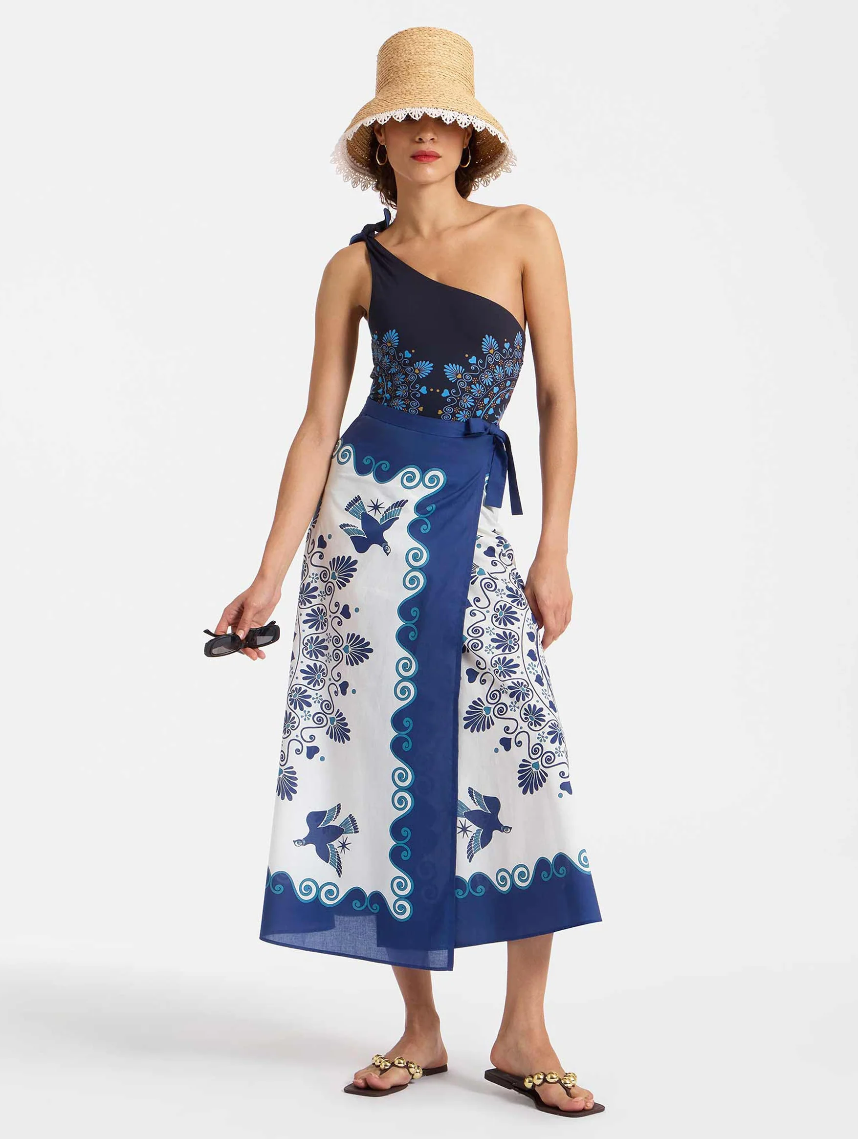 Flipper Wrap Skirt in Olympus - Image 2