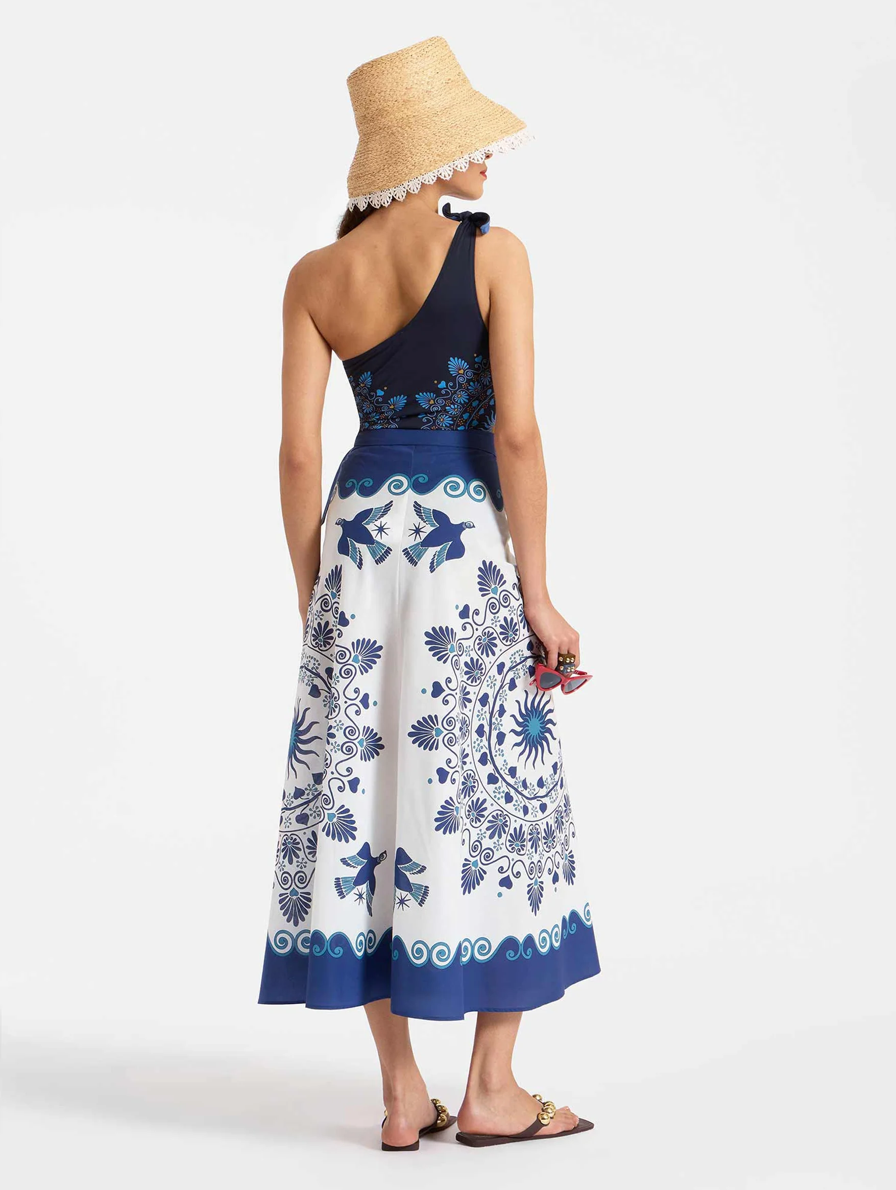 Flipper Wrap Skirt in Olympus - Image 3
