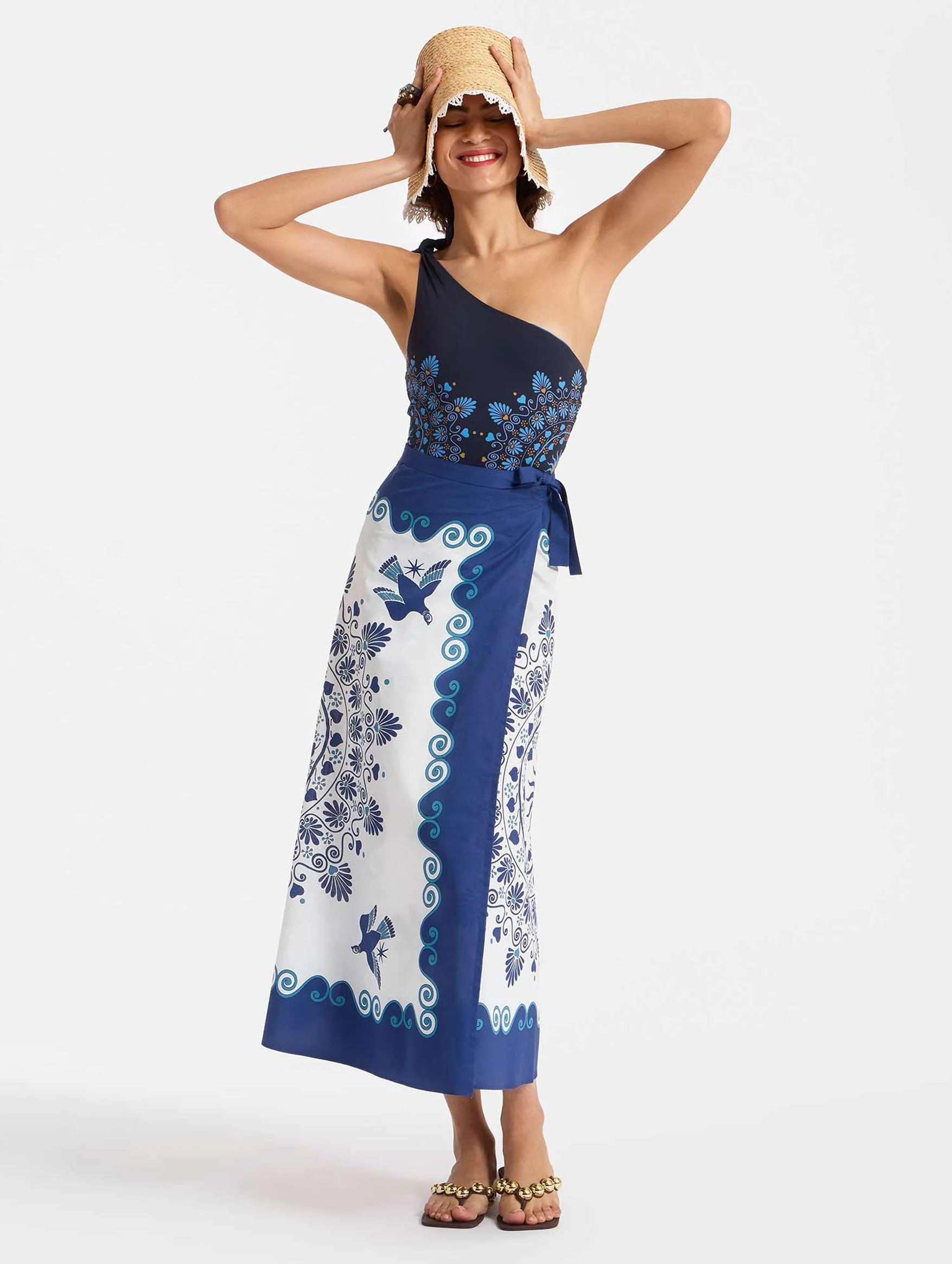 Flipper Wrap Skirt in Olympus - Image 4