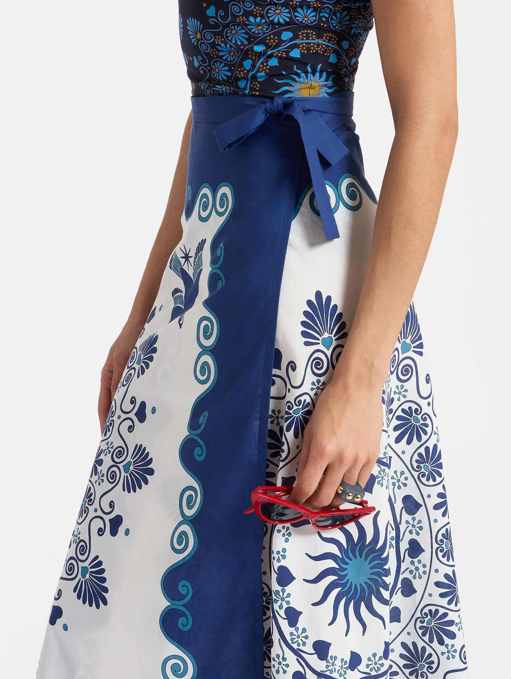 Flipper Wrap Skirt in Olympus - Image 5