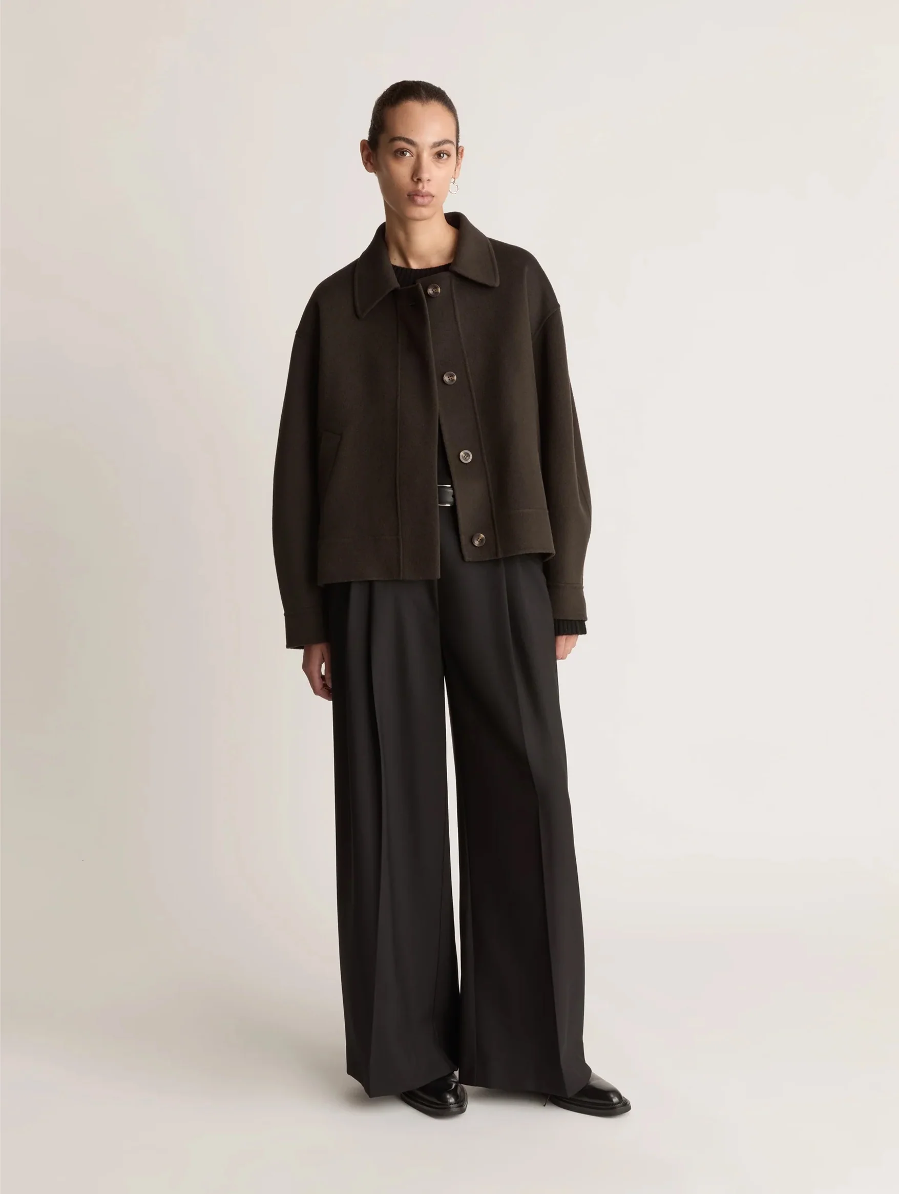 Florentine Cashmere Jacket in Cacao - Image 2