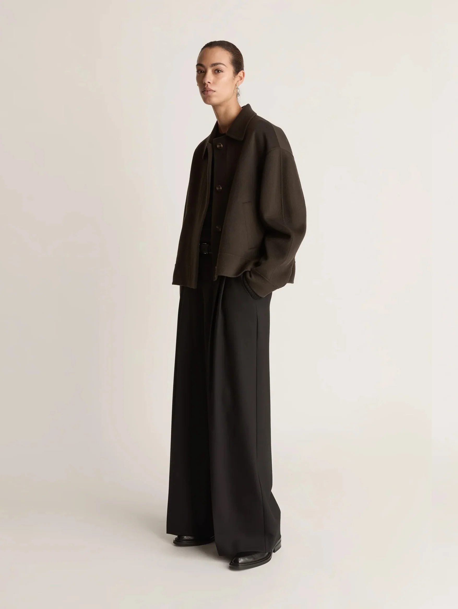 Florentine Cashmere Jacket in Cacao - Image 3