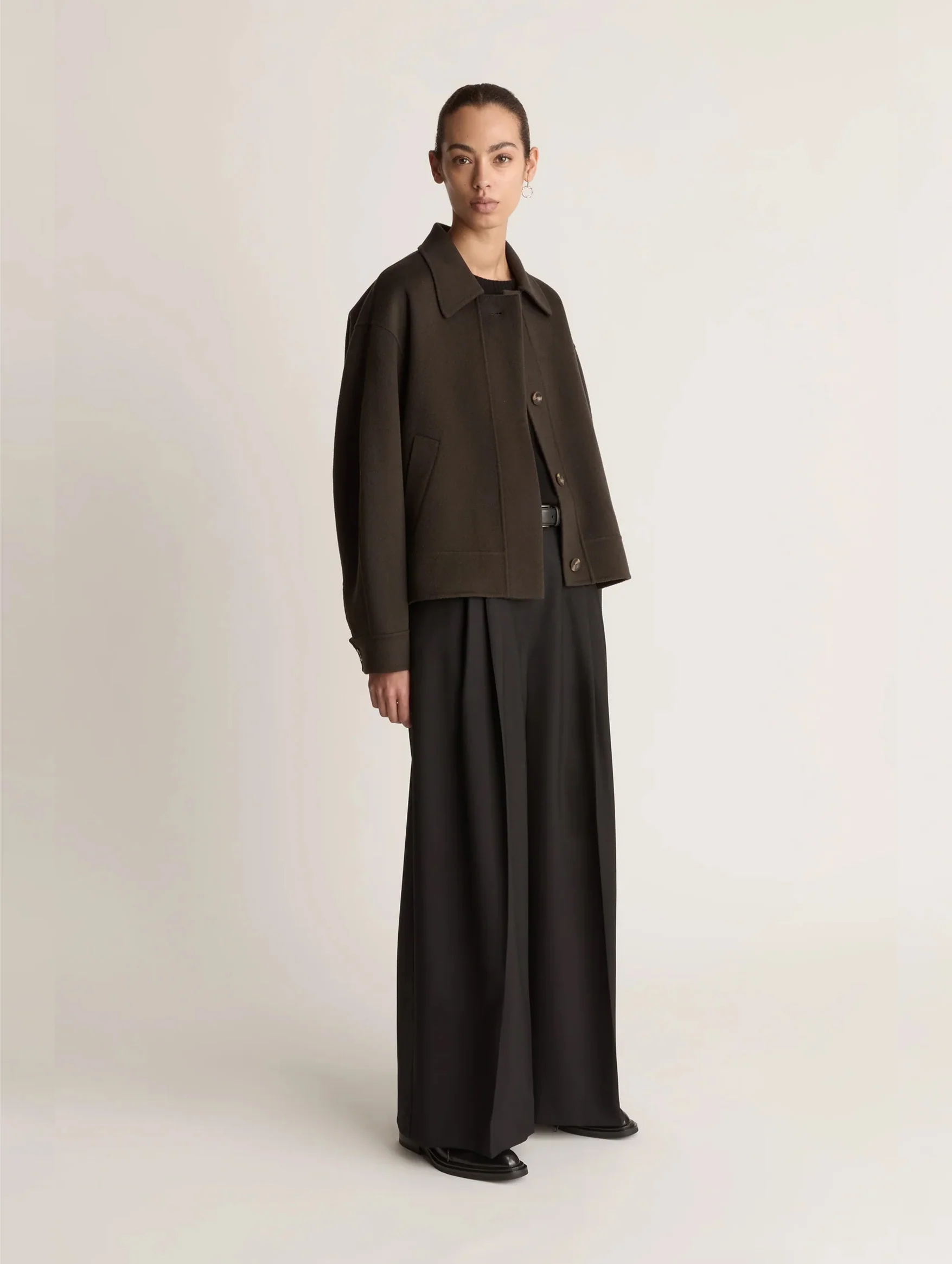 Florentine Cashmere Jacket in Cacao - Image 4