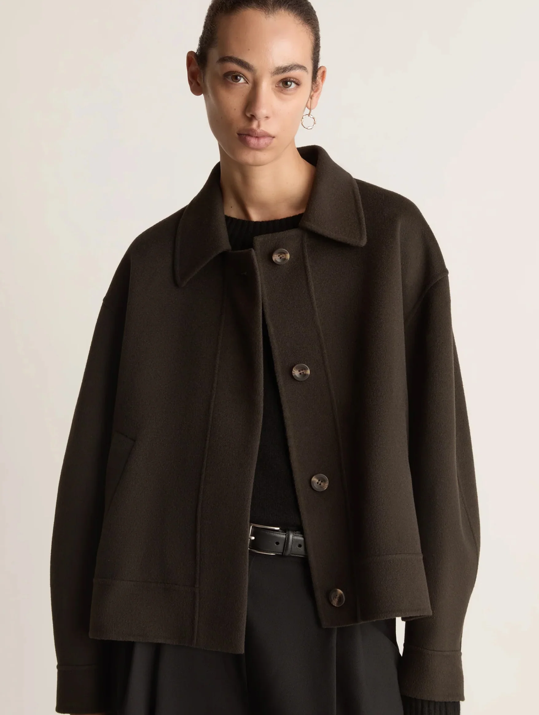 Florentine Cashmere Jacket in Cacao - Image 6