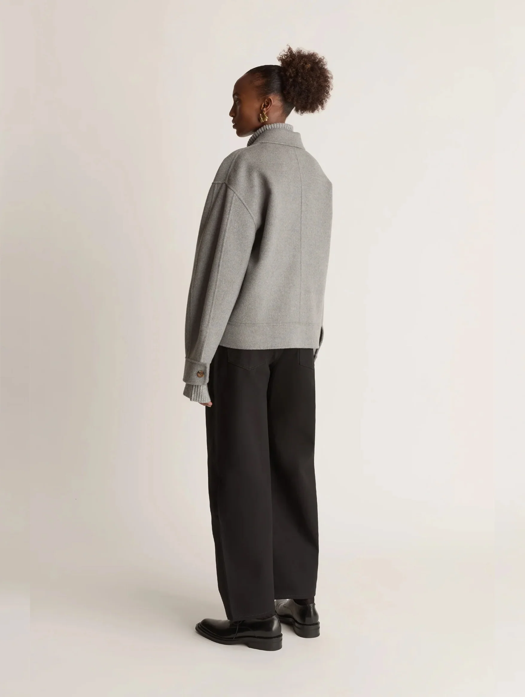Florentine Cashmere Jacket in Grey Marle - Image 4