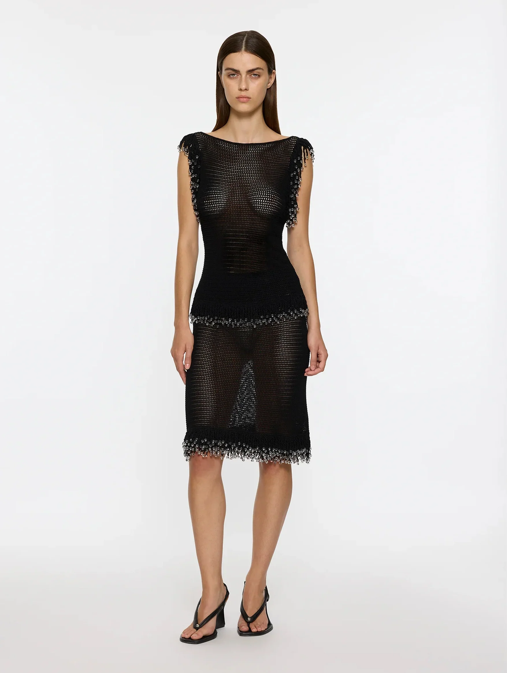 Fringe Top in Black - Image 3