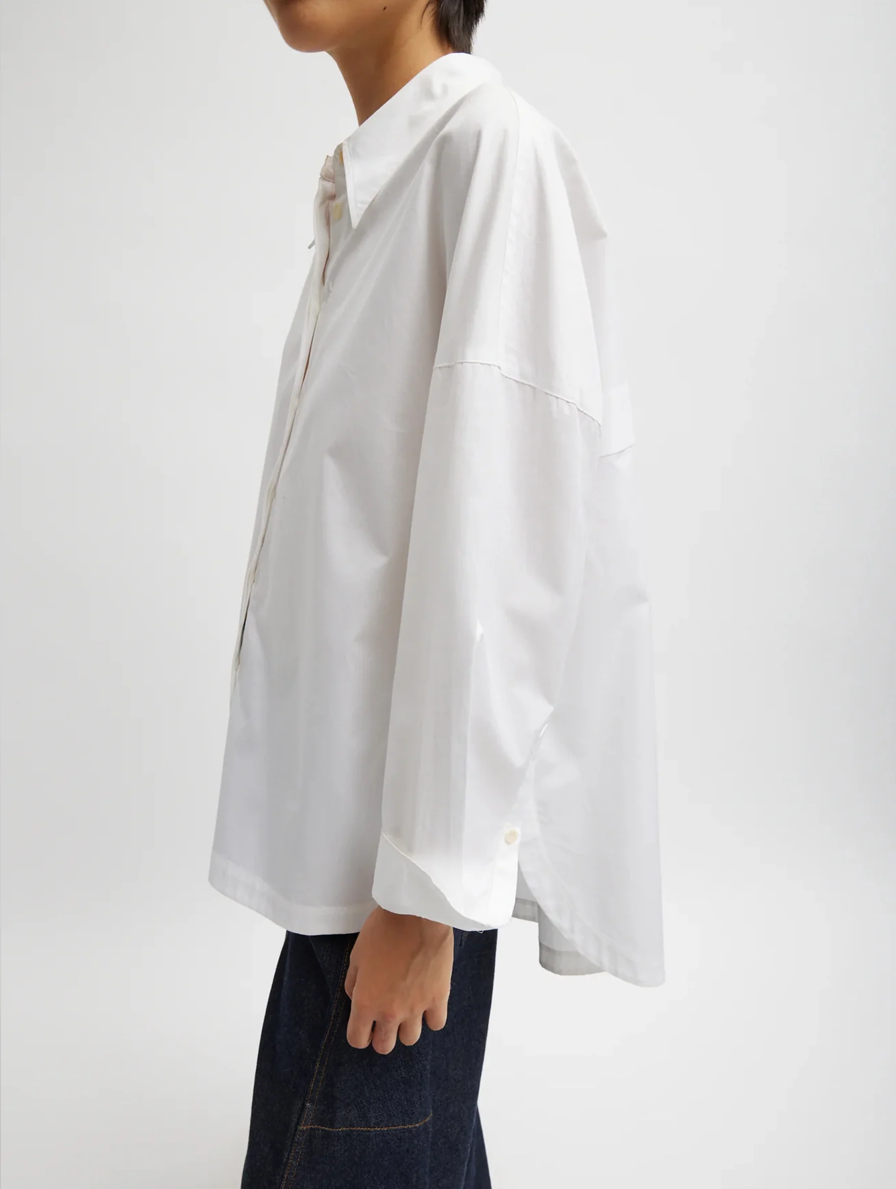Gabe Oversized Shirt in White - Image 2