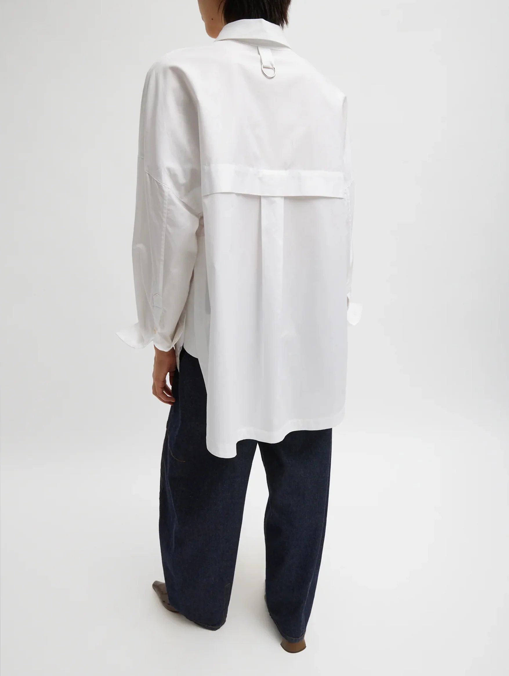 Gabe Oversized Shirt in White - Image 3