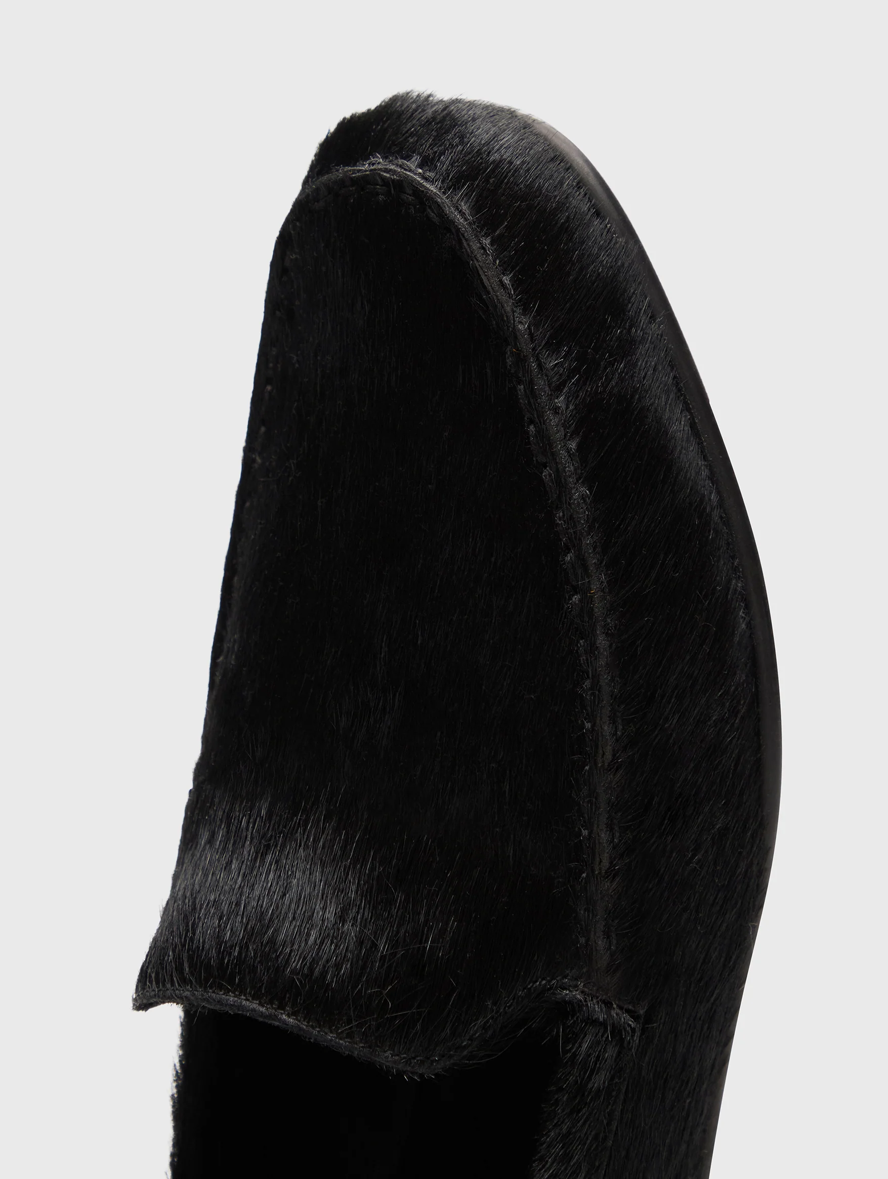 Glenn Pony-effect Leather Loafers in Black - Image 4