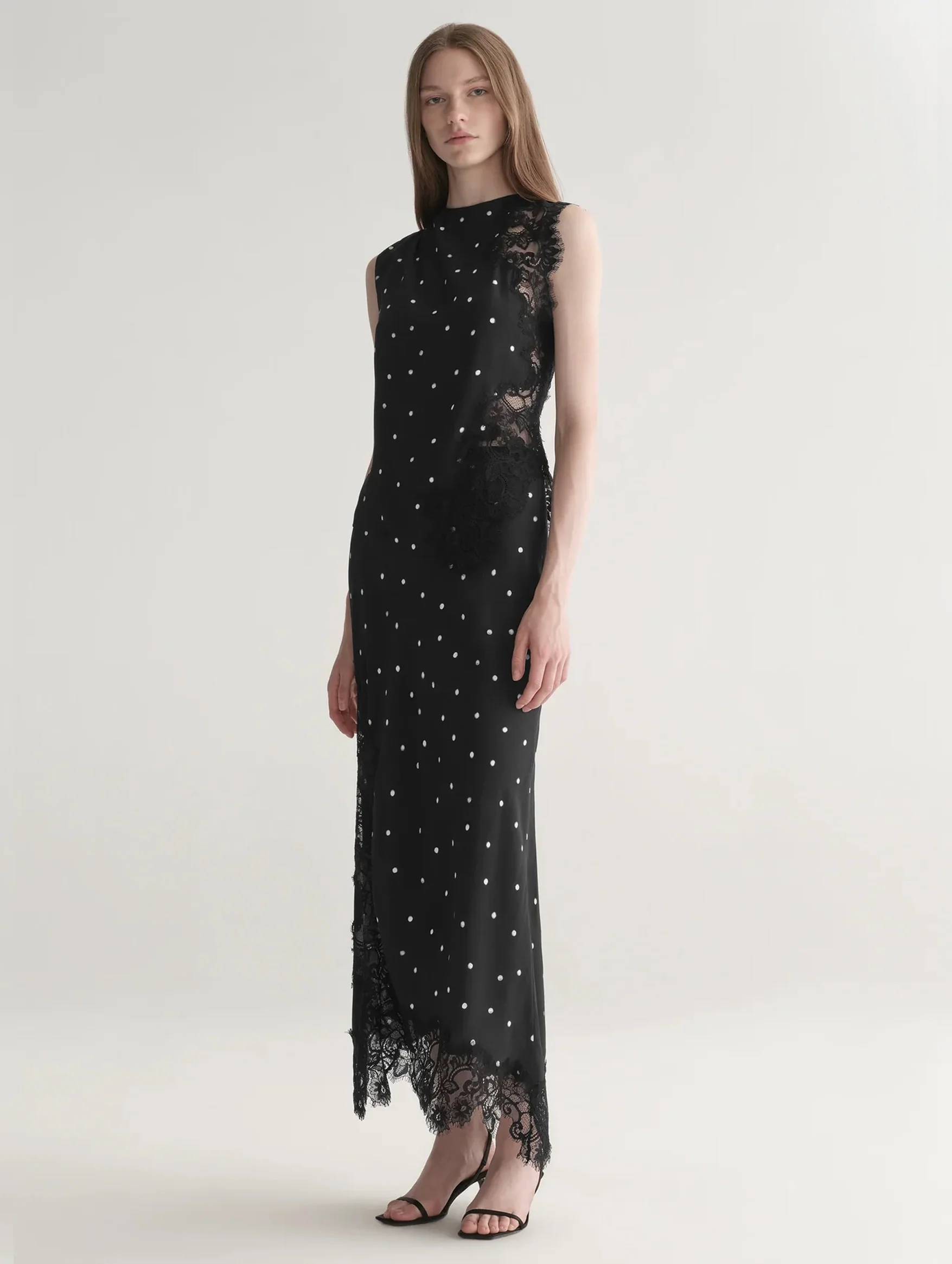 Gracie Polka Dot Top in Black and Cream - Image 5