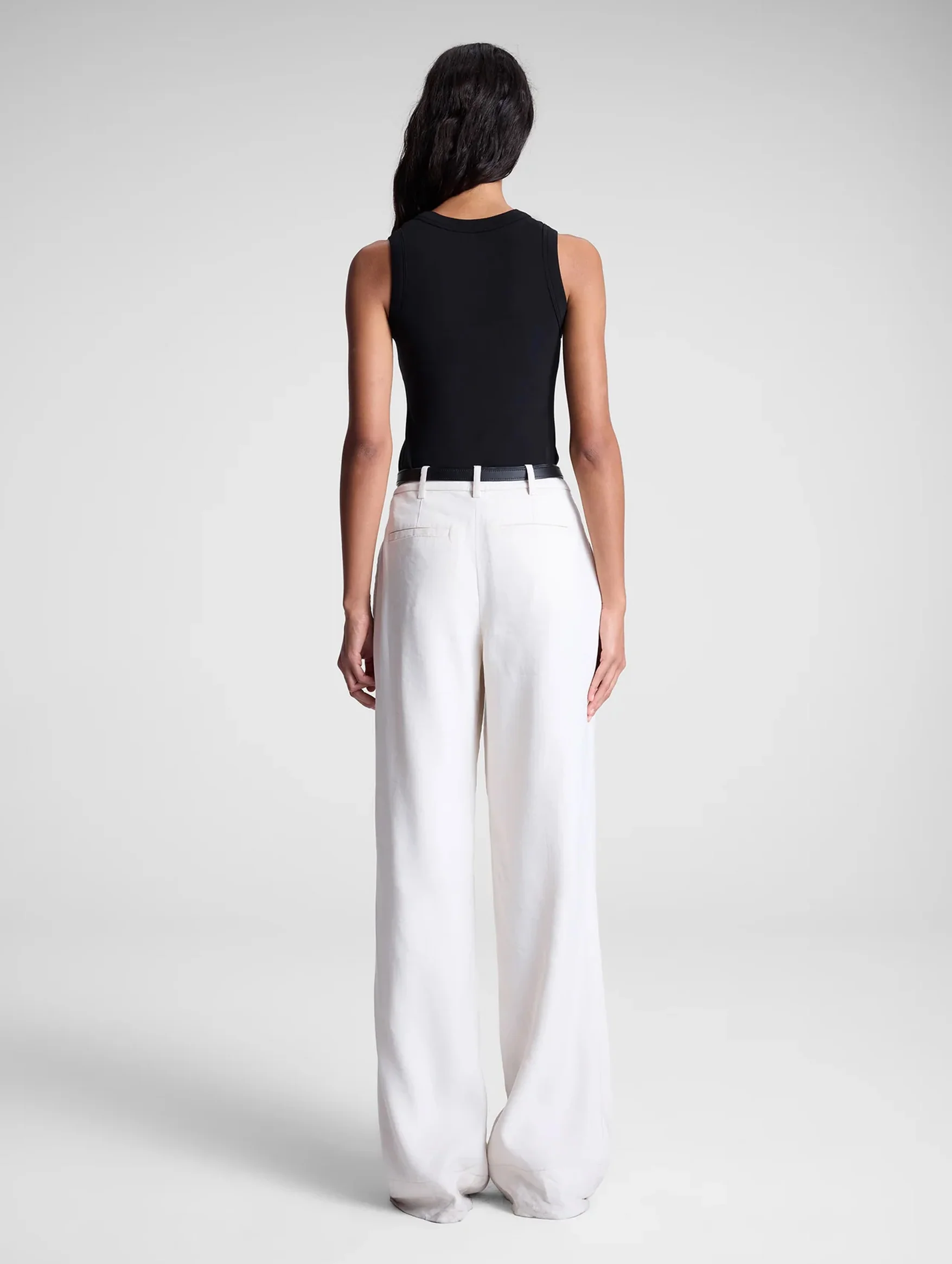 Hadley Cotton Tank in Black - Image 5