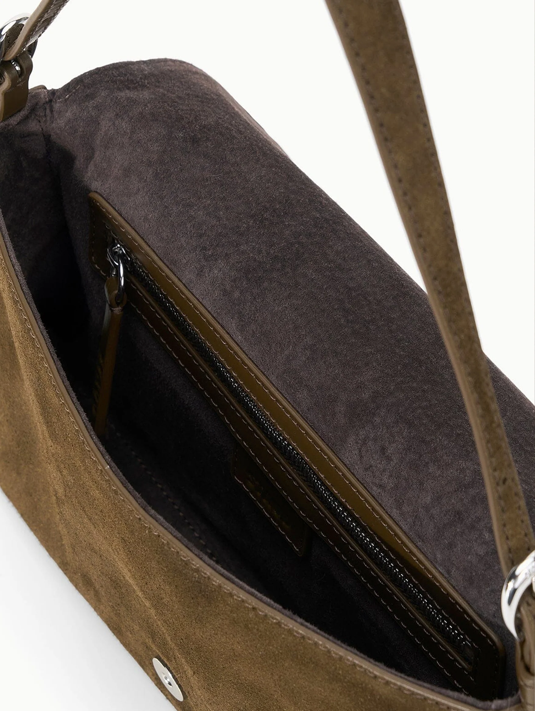 Harlow Bag in Truffle Suede - Image 4