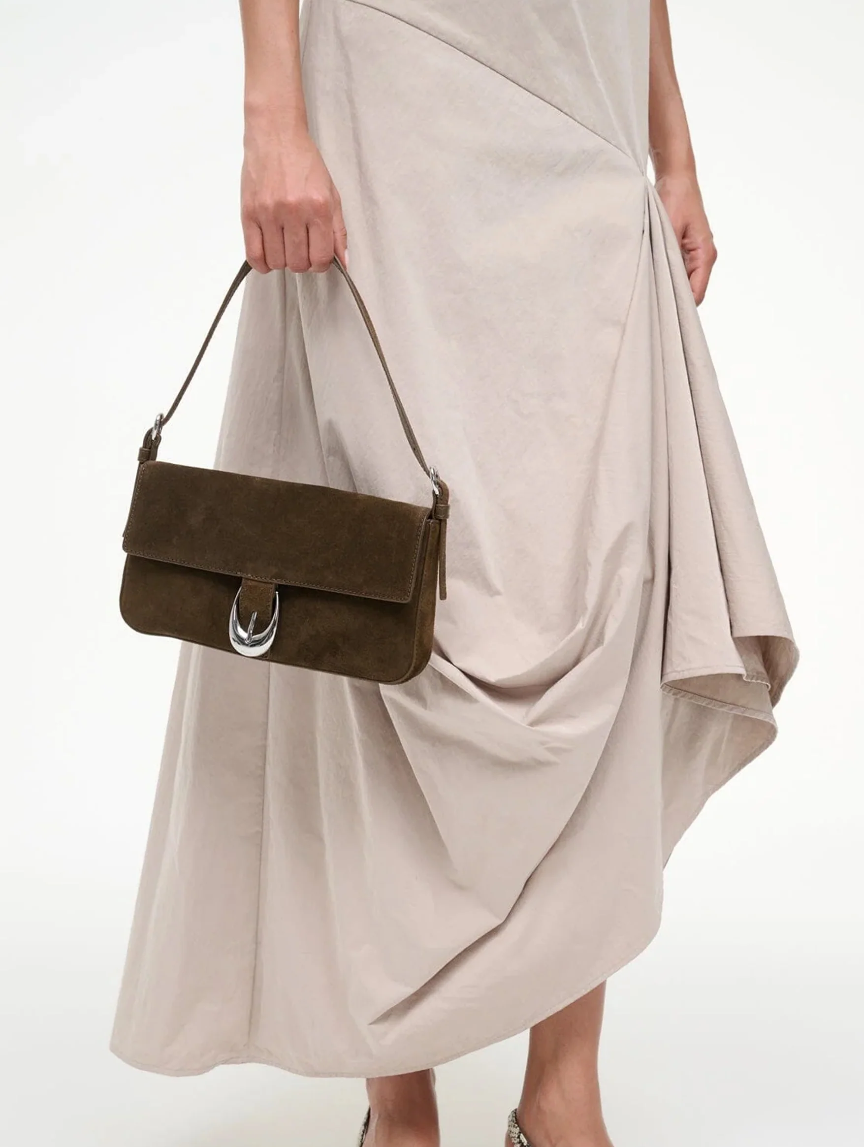 Harlow Bag in Truffle Suede - Image 5