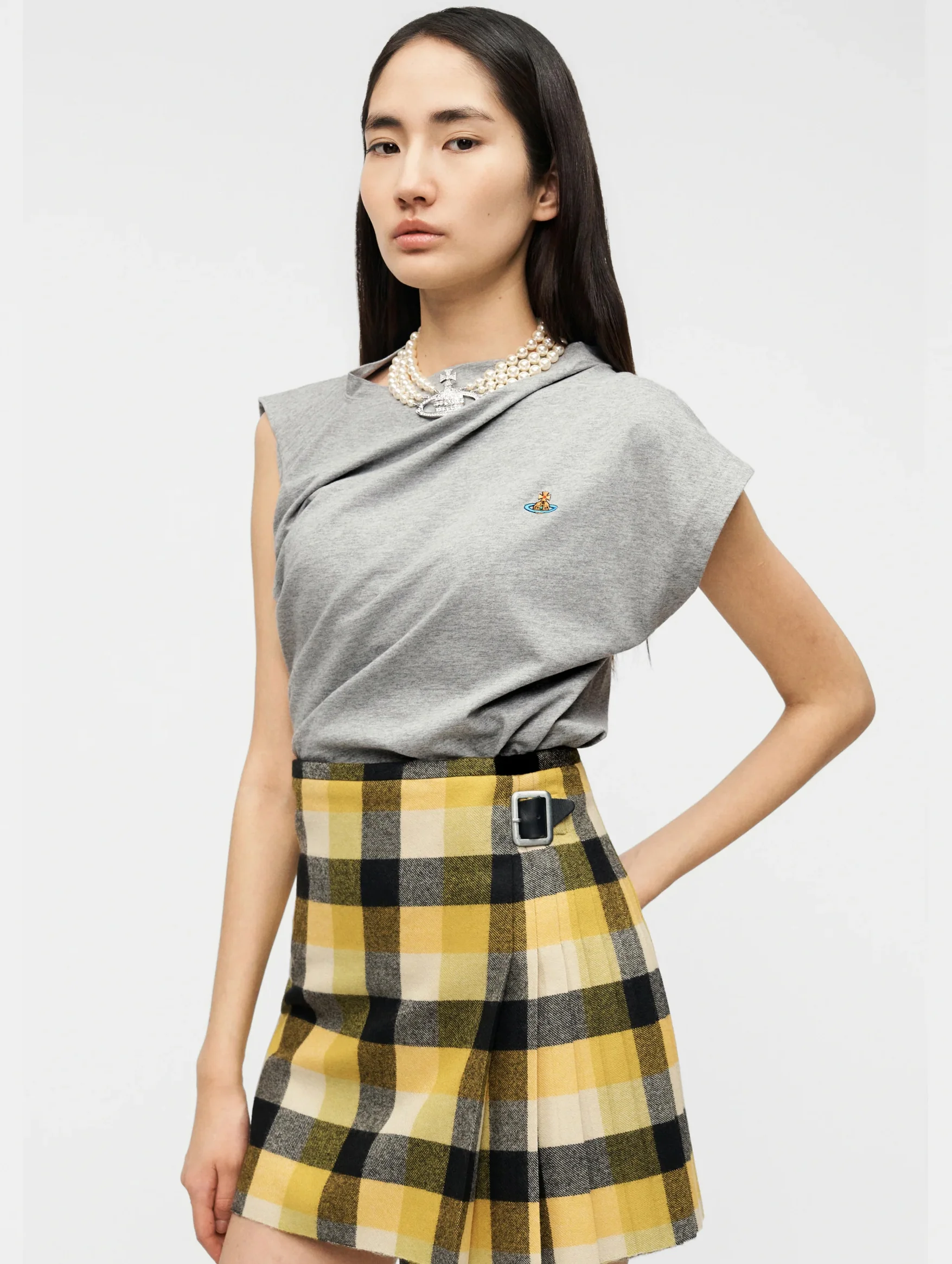 Hebo Top in Grey Melange - Image 5
