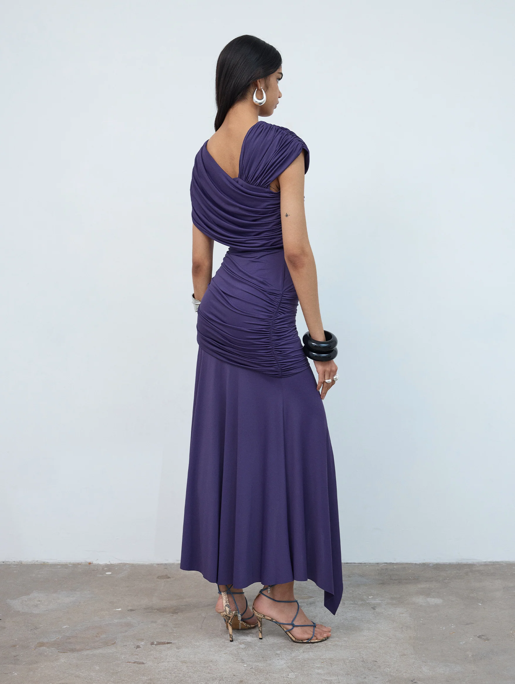Hela Midi Dress In Purple - Image 3