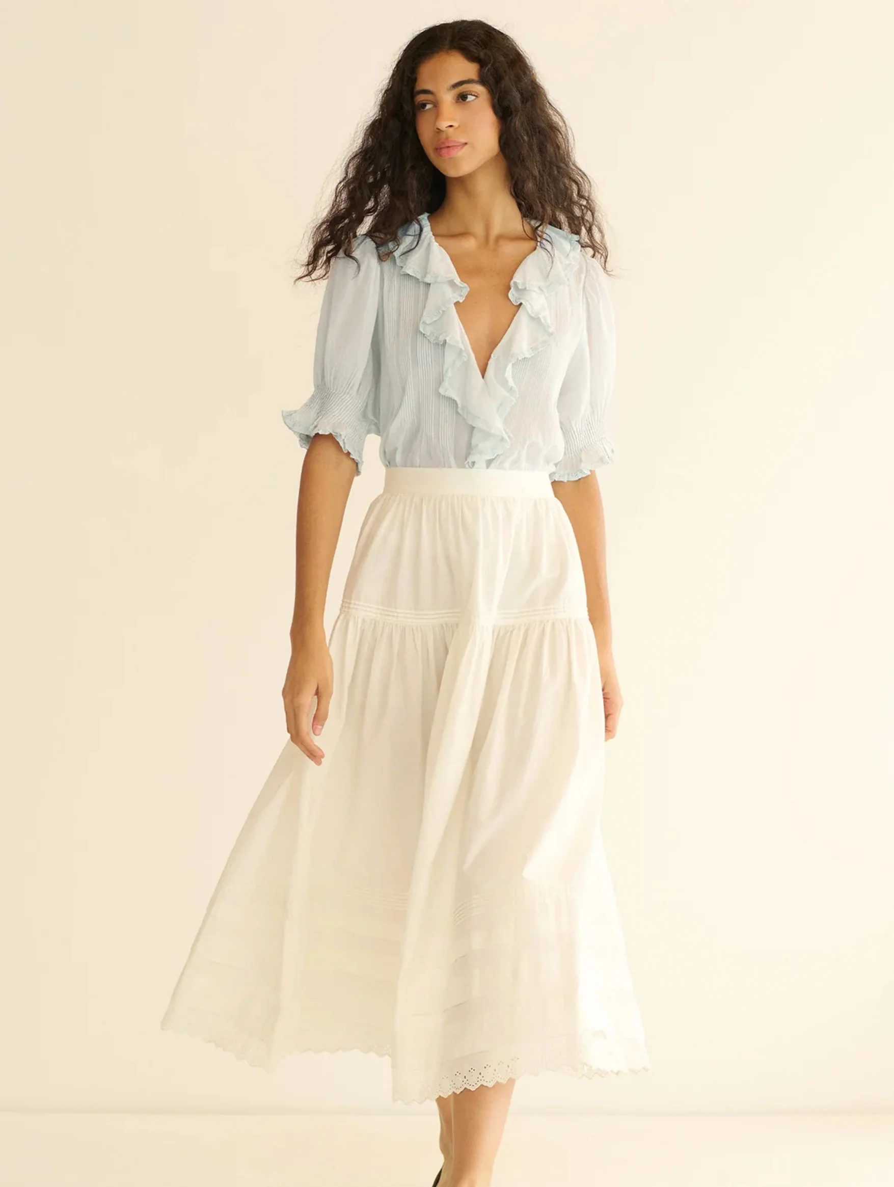 Henri Top in Alice Blue - Image 2