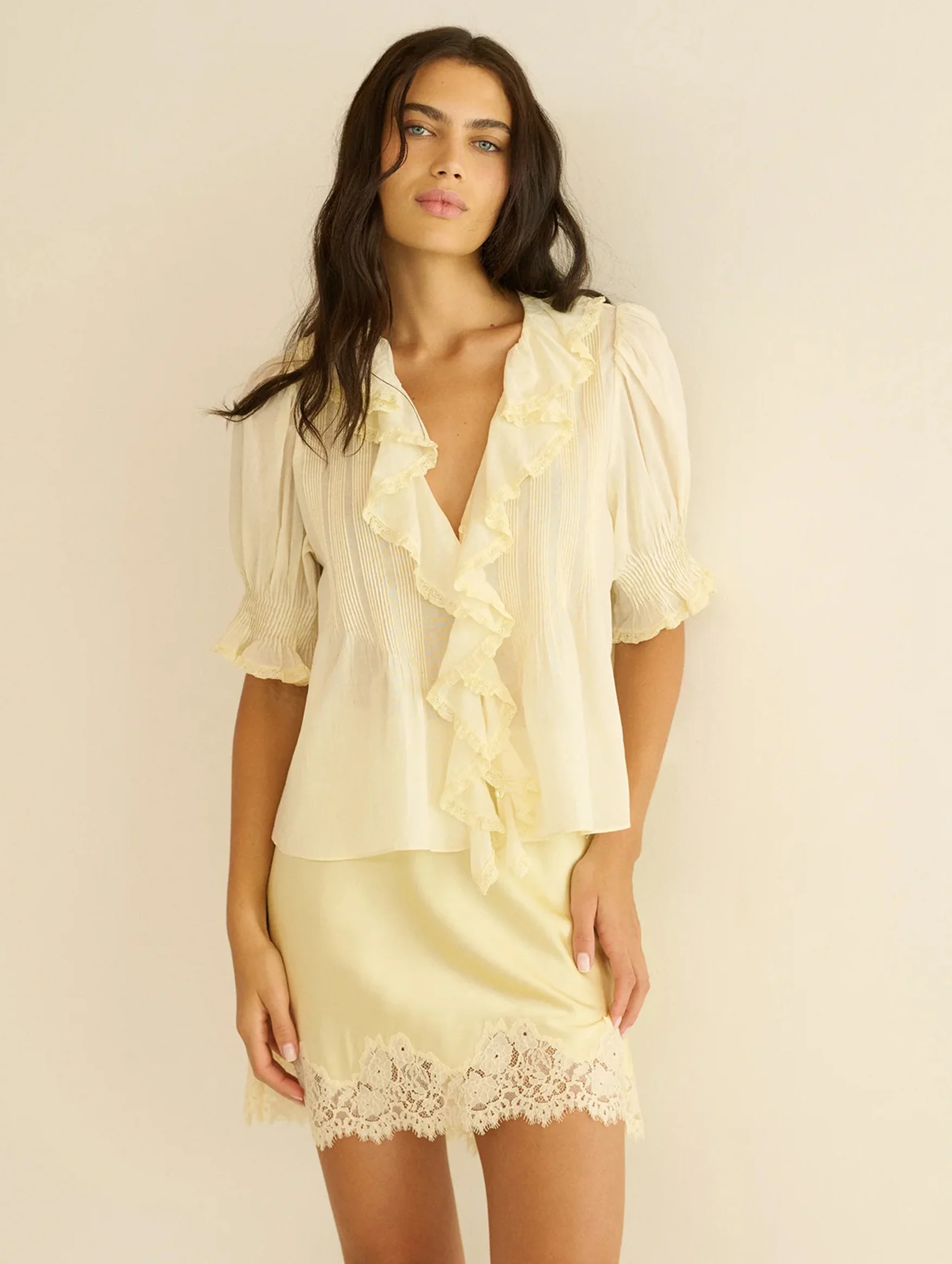 Henri Top in Creme Citron - Image 2