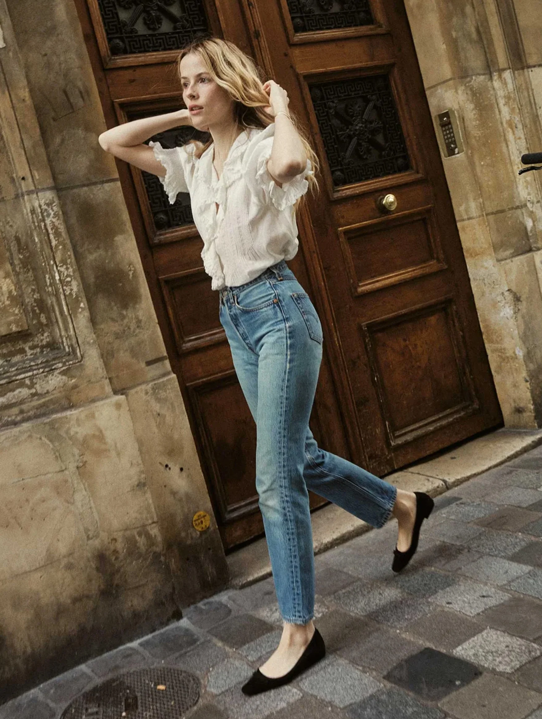 Henri Cotton Top in Salt - Image 4