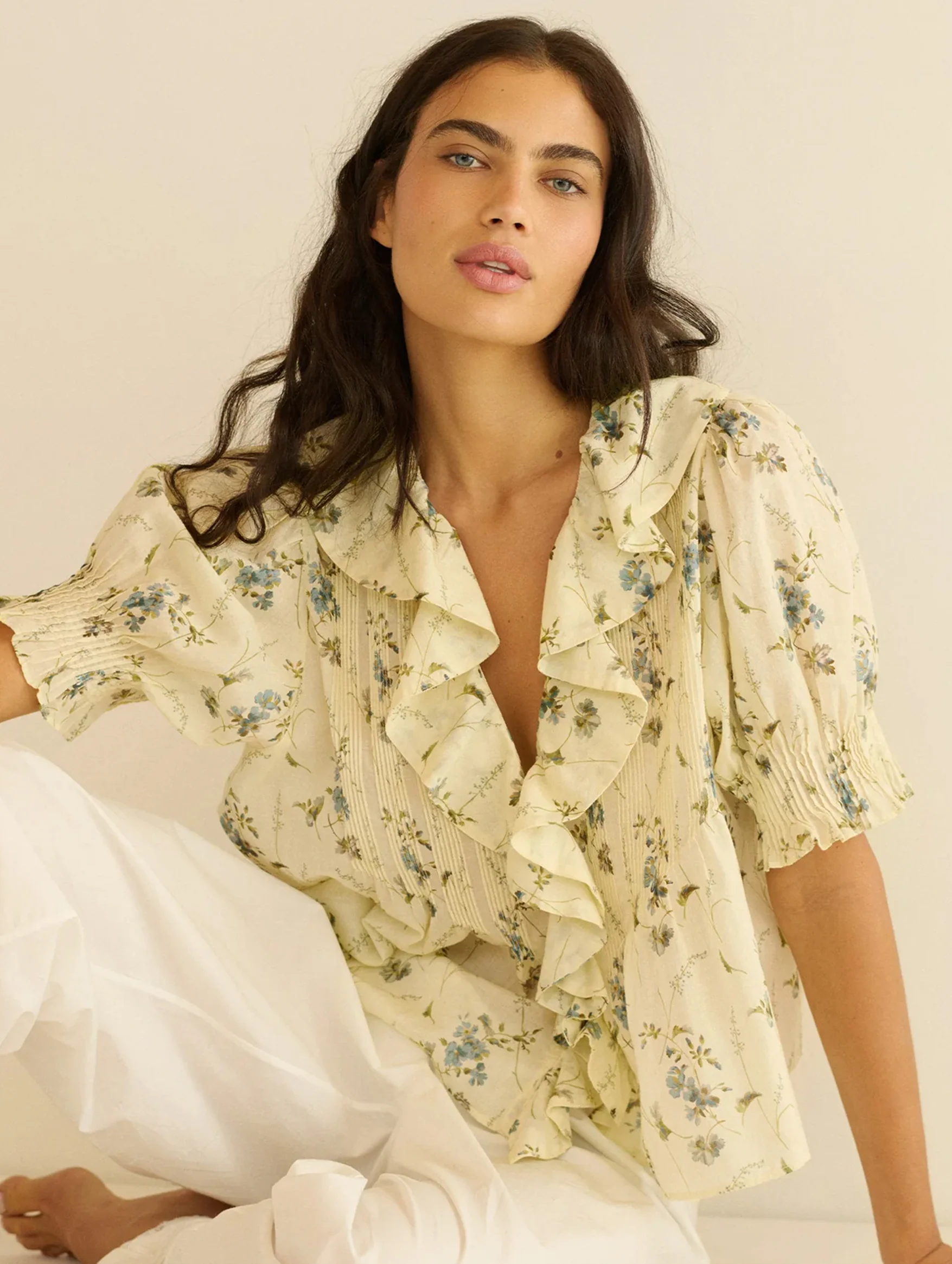 Henri Top in Sunshine Prairie Rose - Image 4