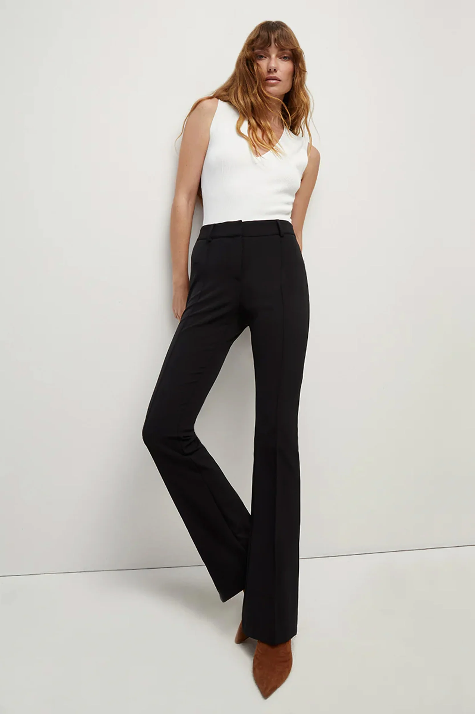 Hibiscus Scuba Pant in Black - Image 2