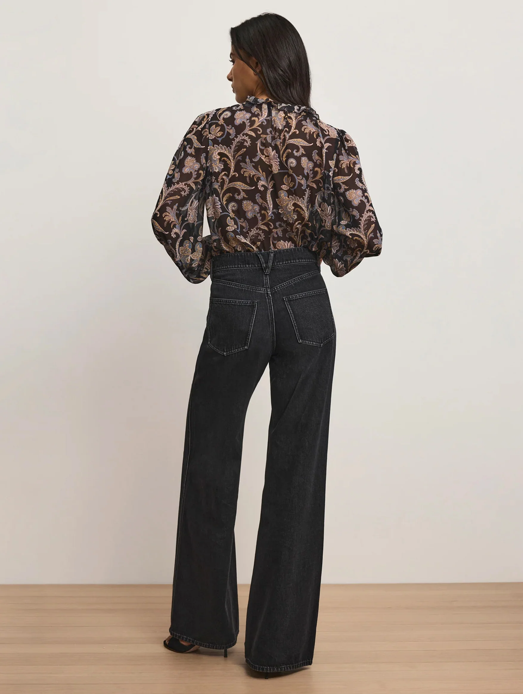 Hickory Blouse in Black Multi - Image 4