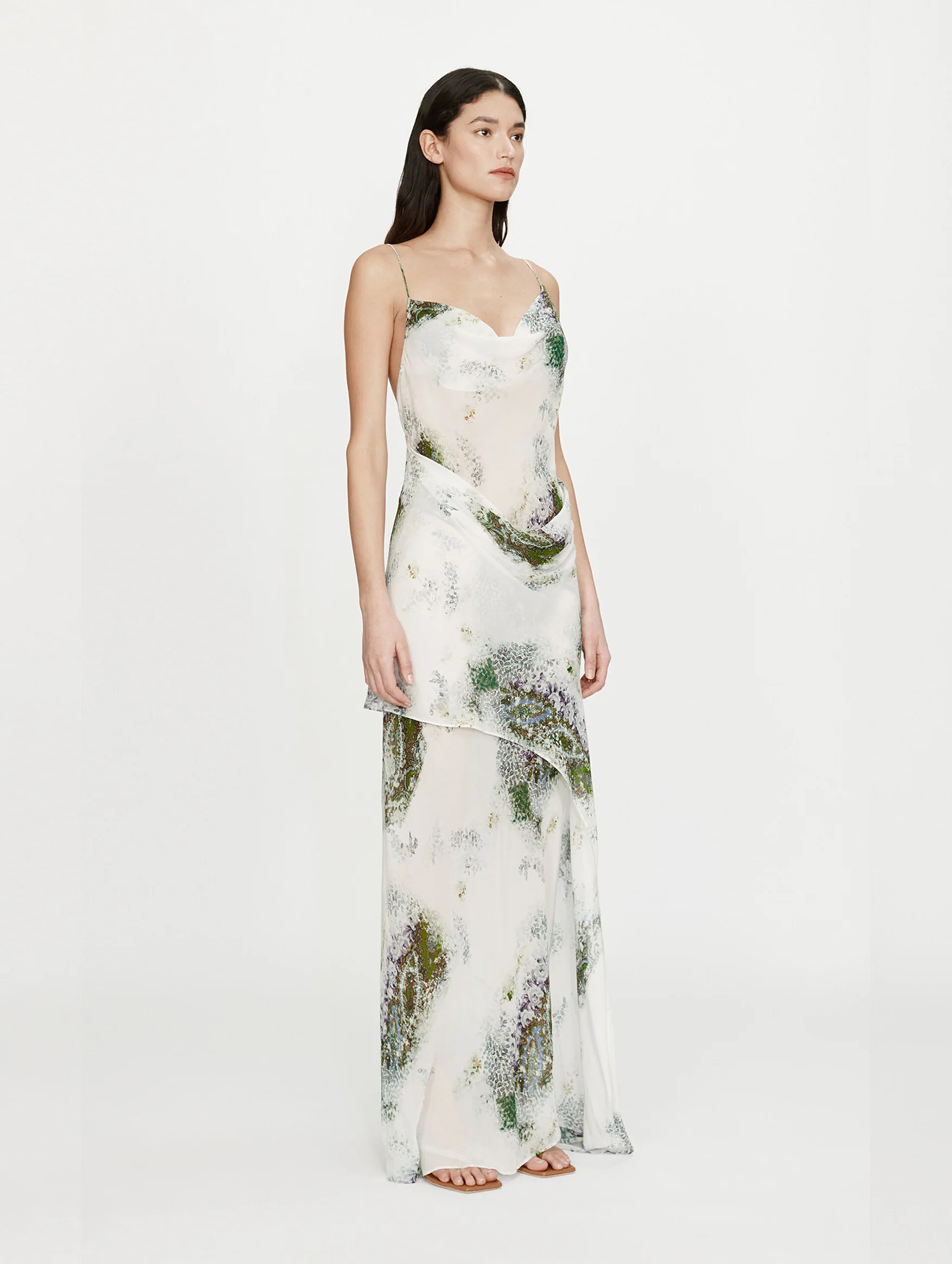 Hip Slip Dress in Absence Print - Image 3