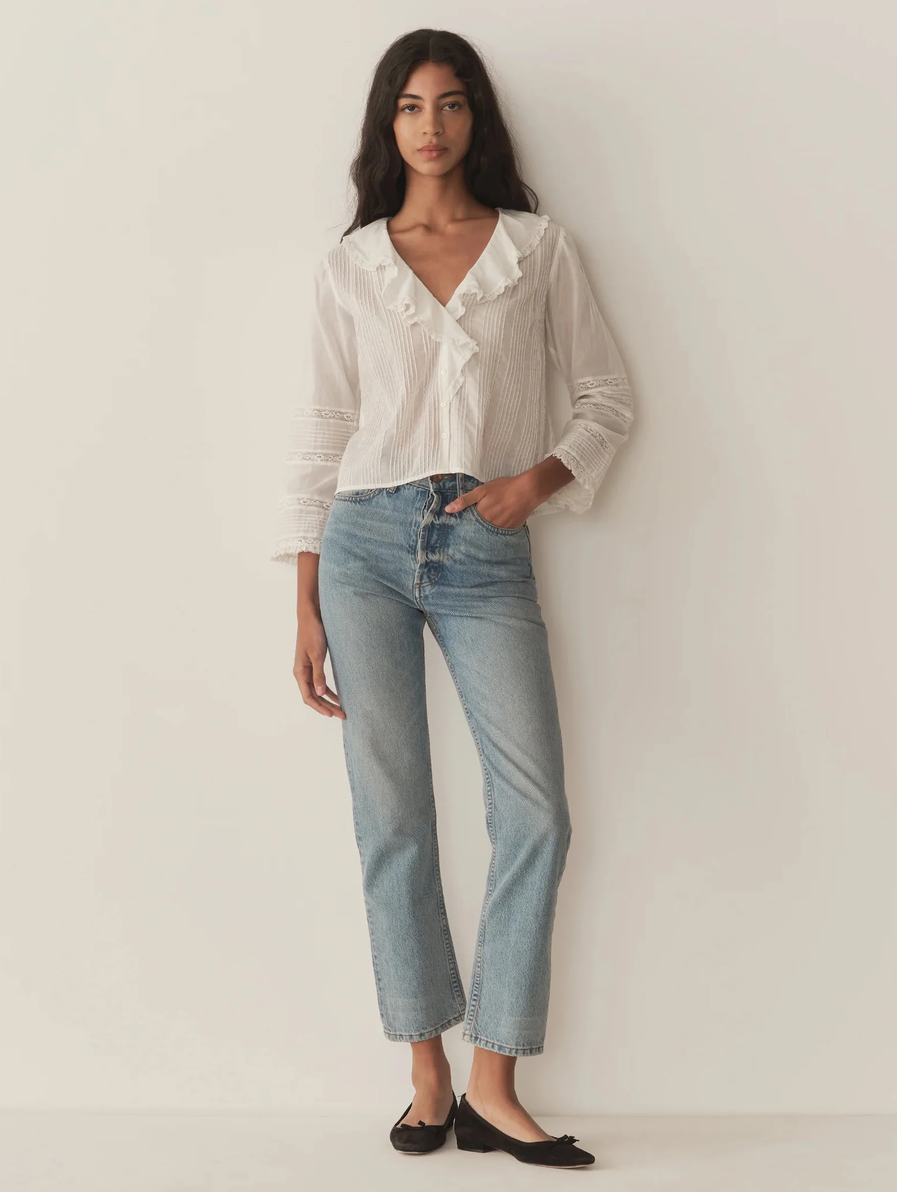 Huguette Top in Salt - Image 3