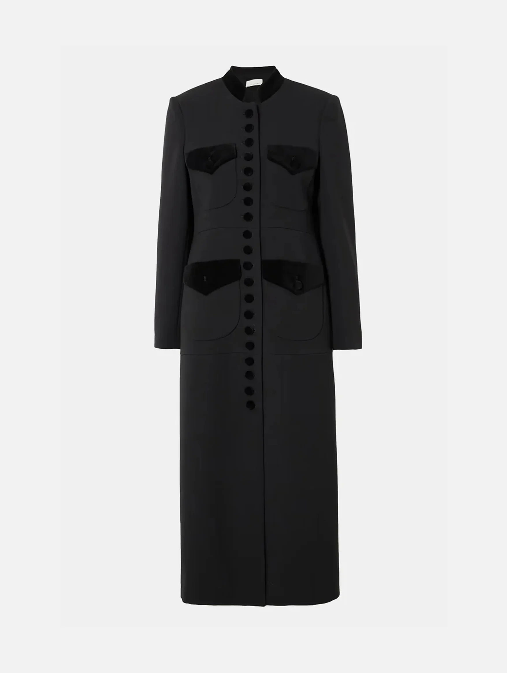 Imperial Coat in Black Wool