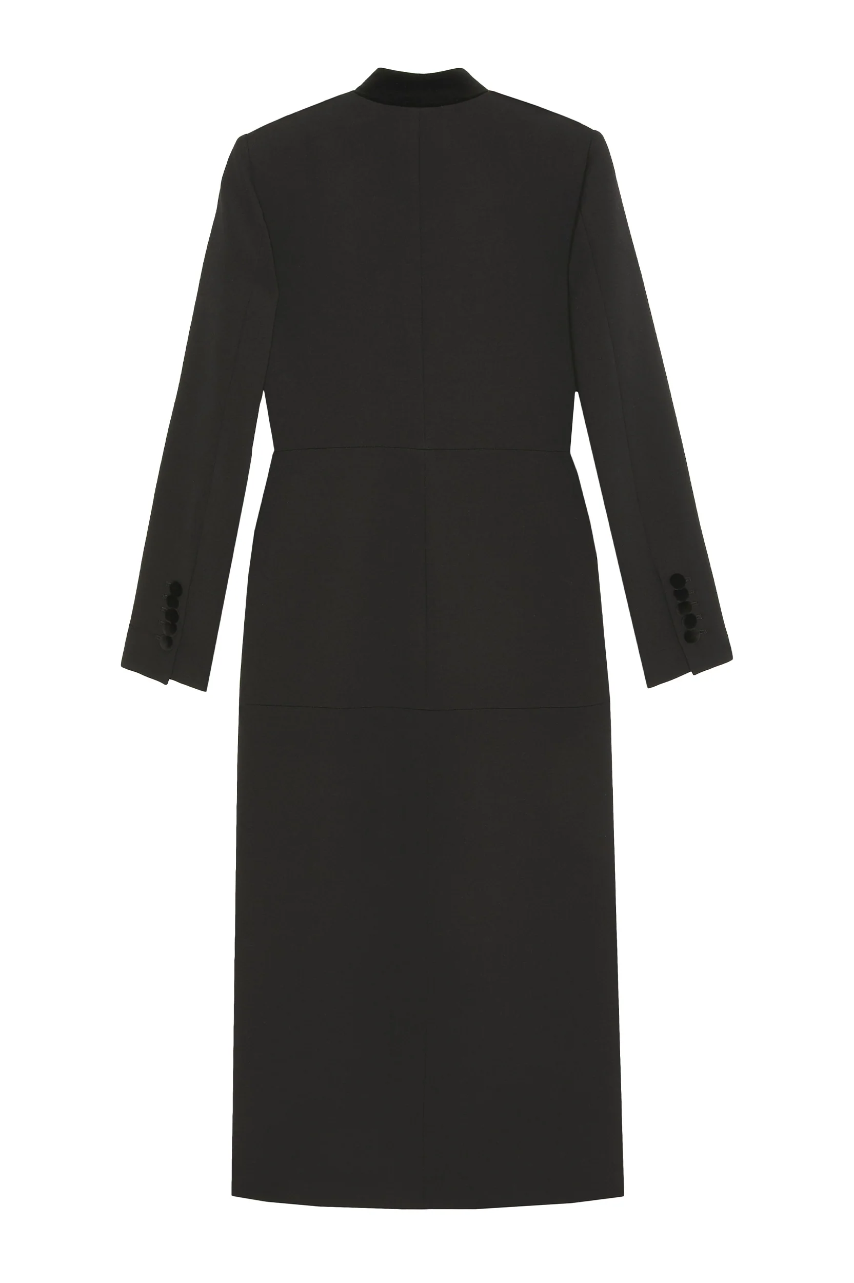 Imperial Coat in Black Wool - Image 3